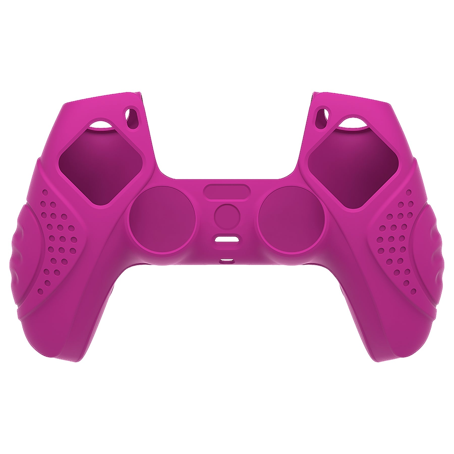 PlayVital Guardian Edition Anti-Slip Silicone Cover Skin with Thumb Grip Caps for PS5 Wireless Controller - Neon Purple PlayVital