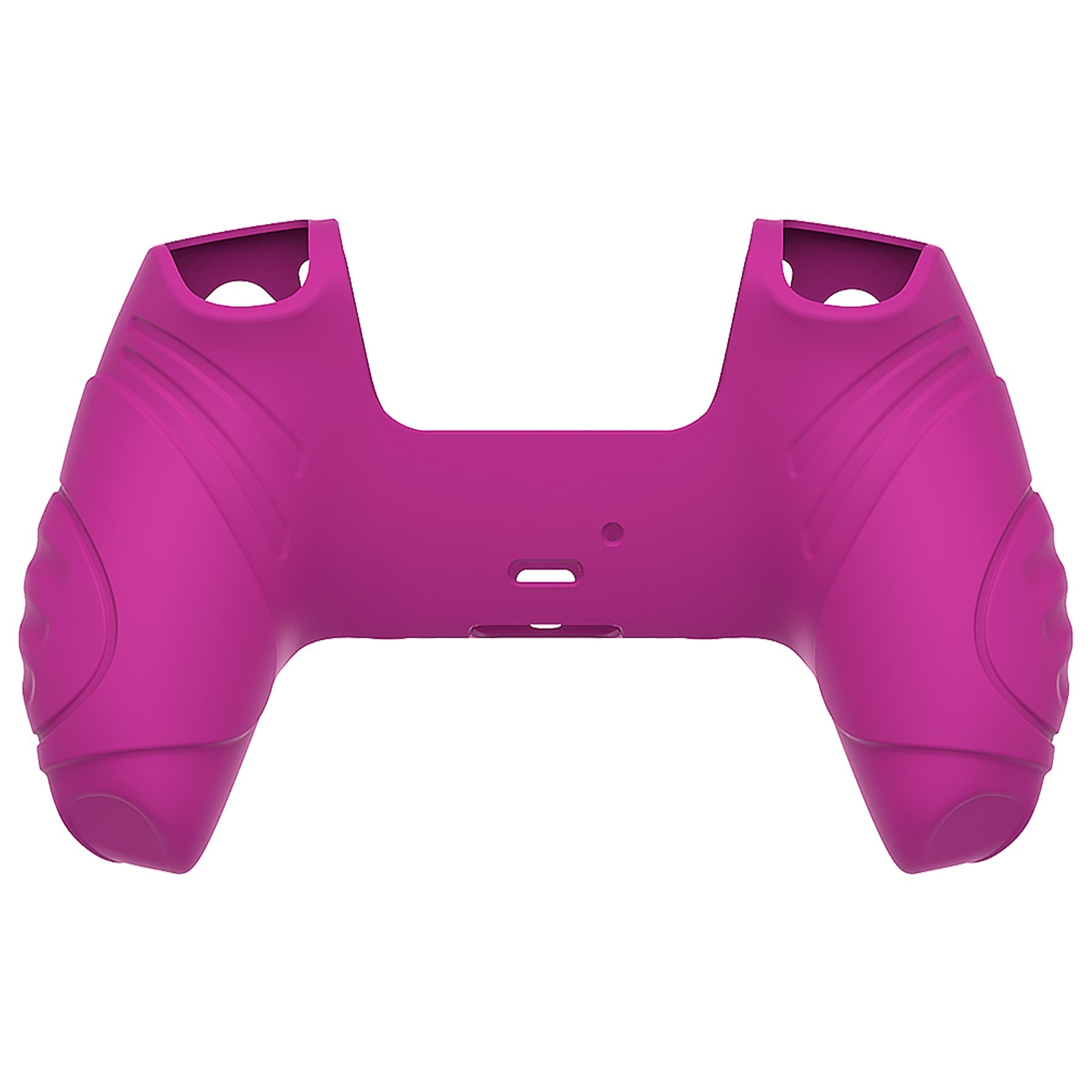 PlayVital Guardian Edition Anti-Slip Silicone Cover Skin with Thumb Grip Caps for PS5 Wireless Controller - Neon Purple PlayVital