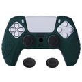 PlayVital Guardian Edition Anti-Slip Silicone Cover Skin with Thumb Grip Caps for PS5 Wireless Controller - Racing Green PlayVital
