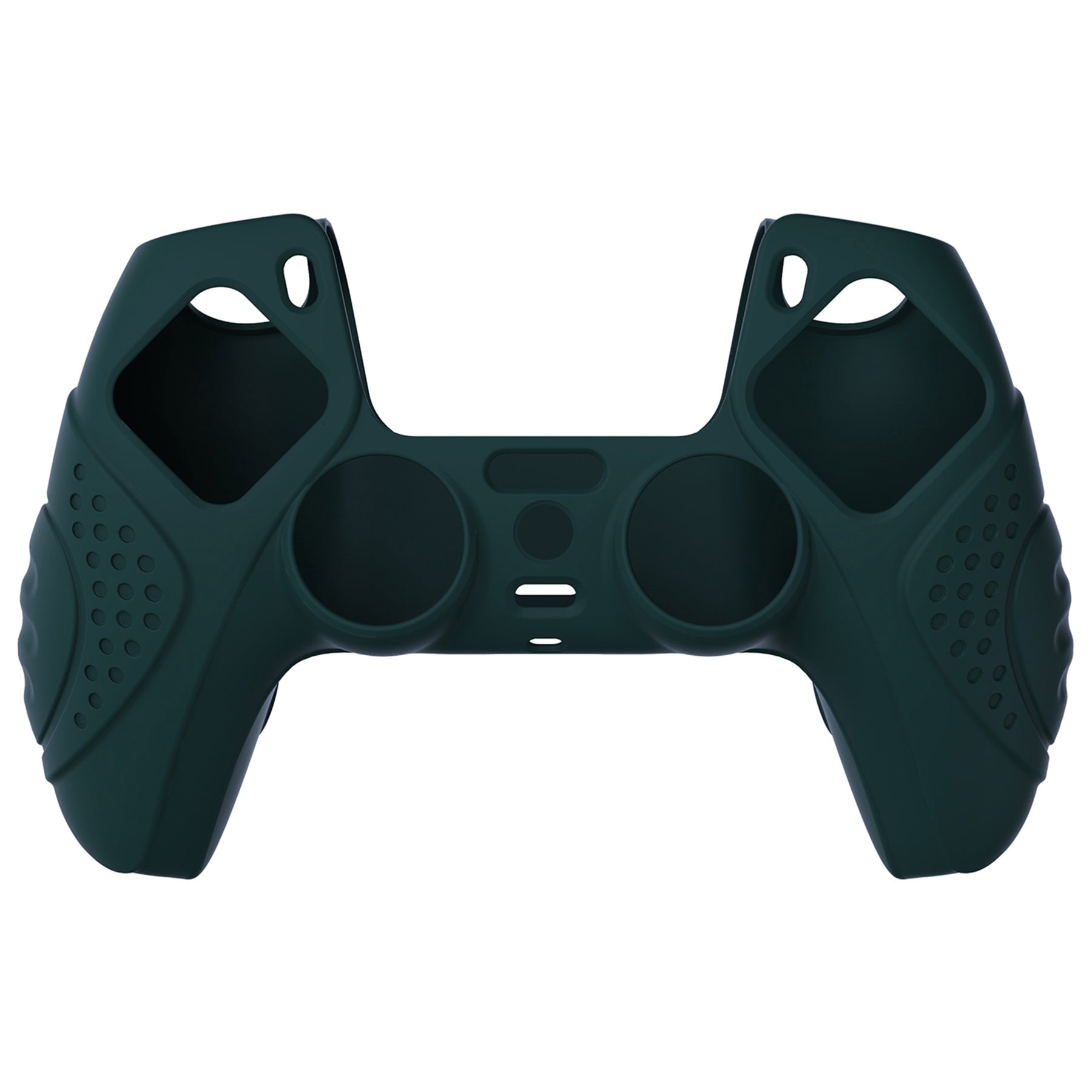 PlayVital Guardian Edition Anti-Slip Silicone Cover Skin with Thumb Grip Caps for PS5 Wireless Controller - Racing Green PlayVital