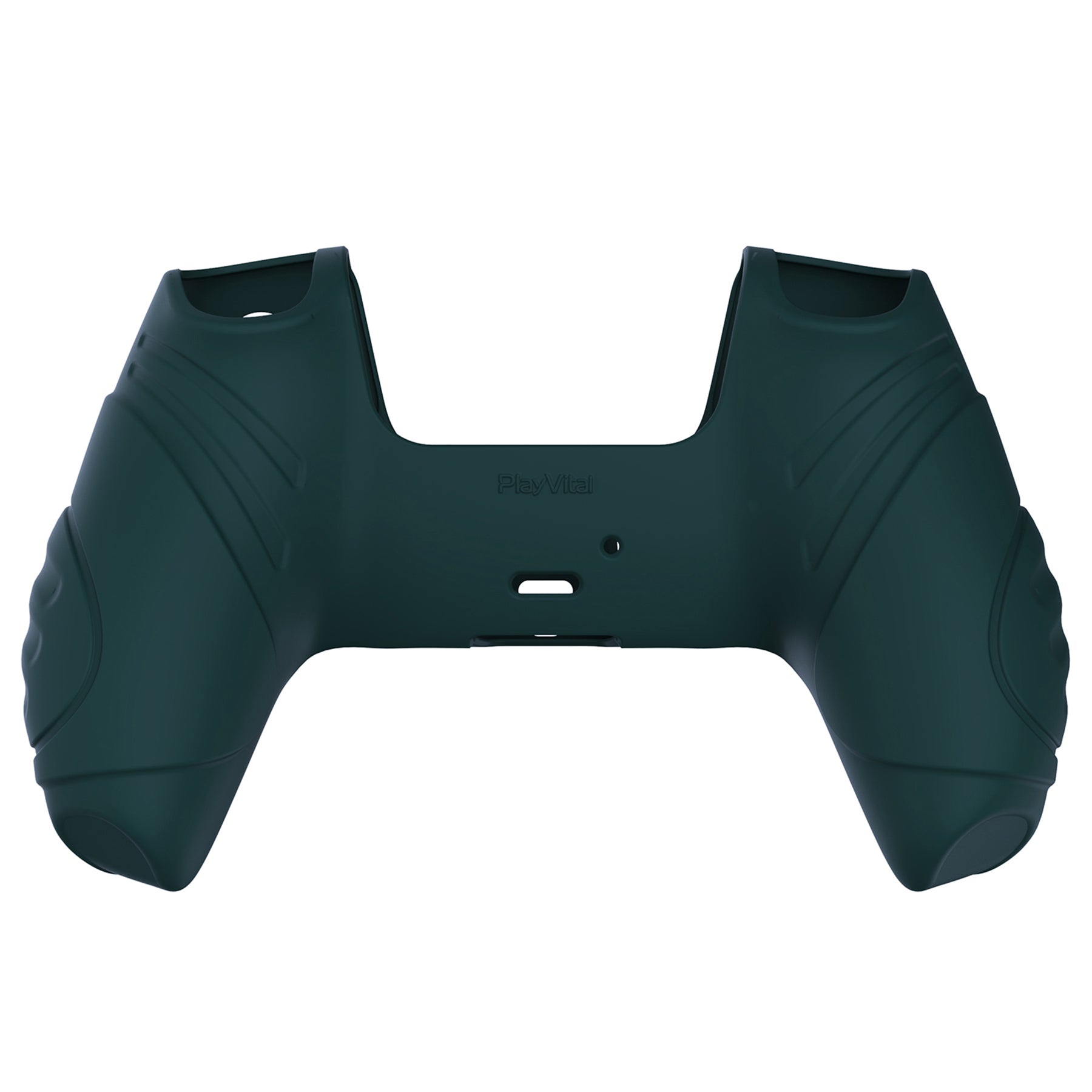 PlayVital Guardian Edition Anti-Slip Silicone Cover Skin with Thumb Grip Caps for PS5 Wireless Controller - Racing Green PlayVital