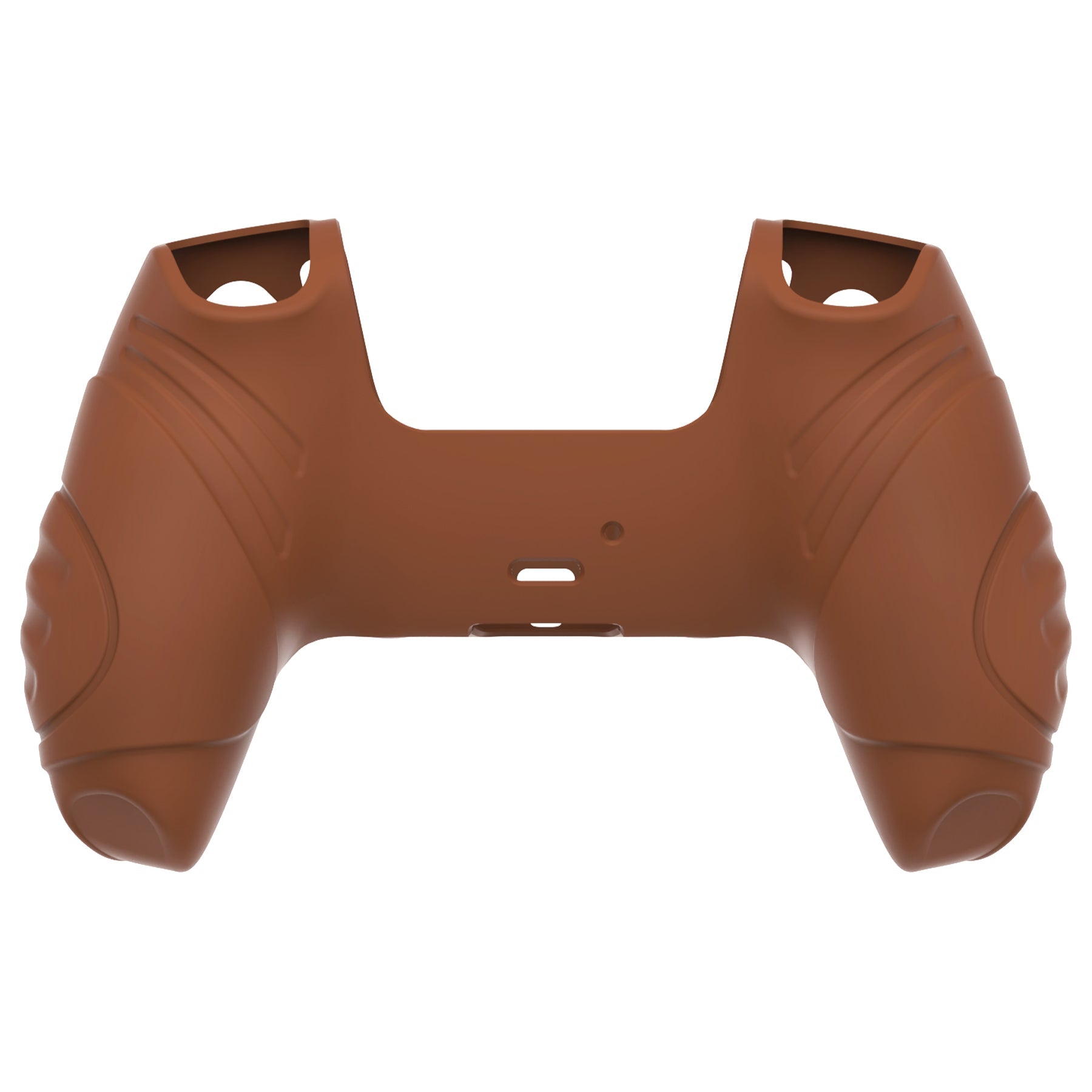 PlayVital Guardian Edition Anti-Slip Silicone Cover Skin with Thumb Grip Caps for PS5 Wireless Controller - Signal Brown PlayVital
