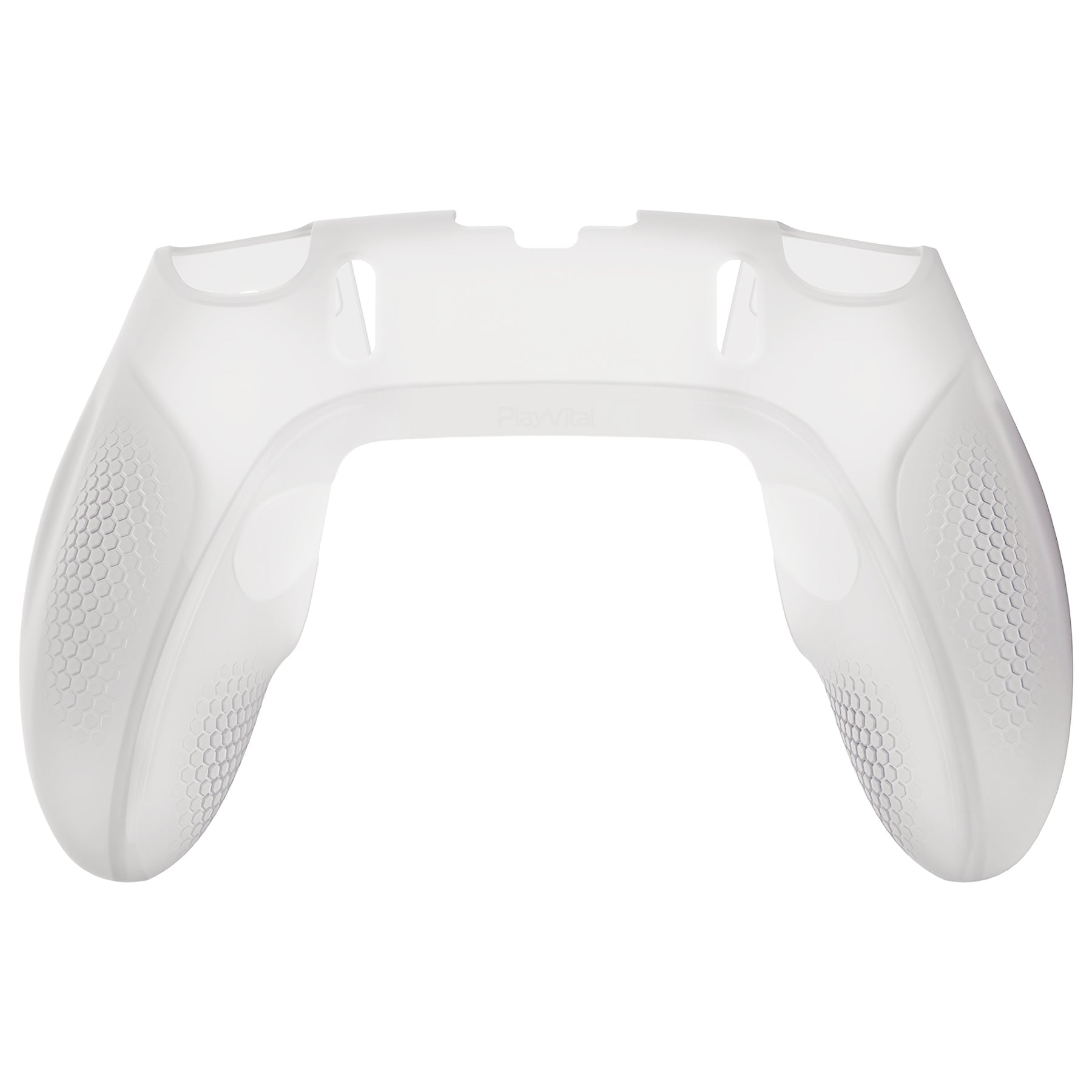 PlayVital Ninja Edition Anti-Slip Half-Covered Silicone Cover Skin with Thumb Grip Caps for PS5 Edge Controller - Glow in Dark - Green PlayVital