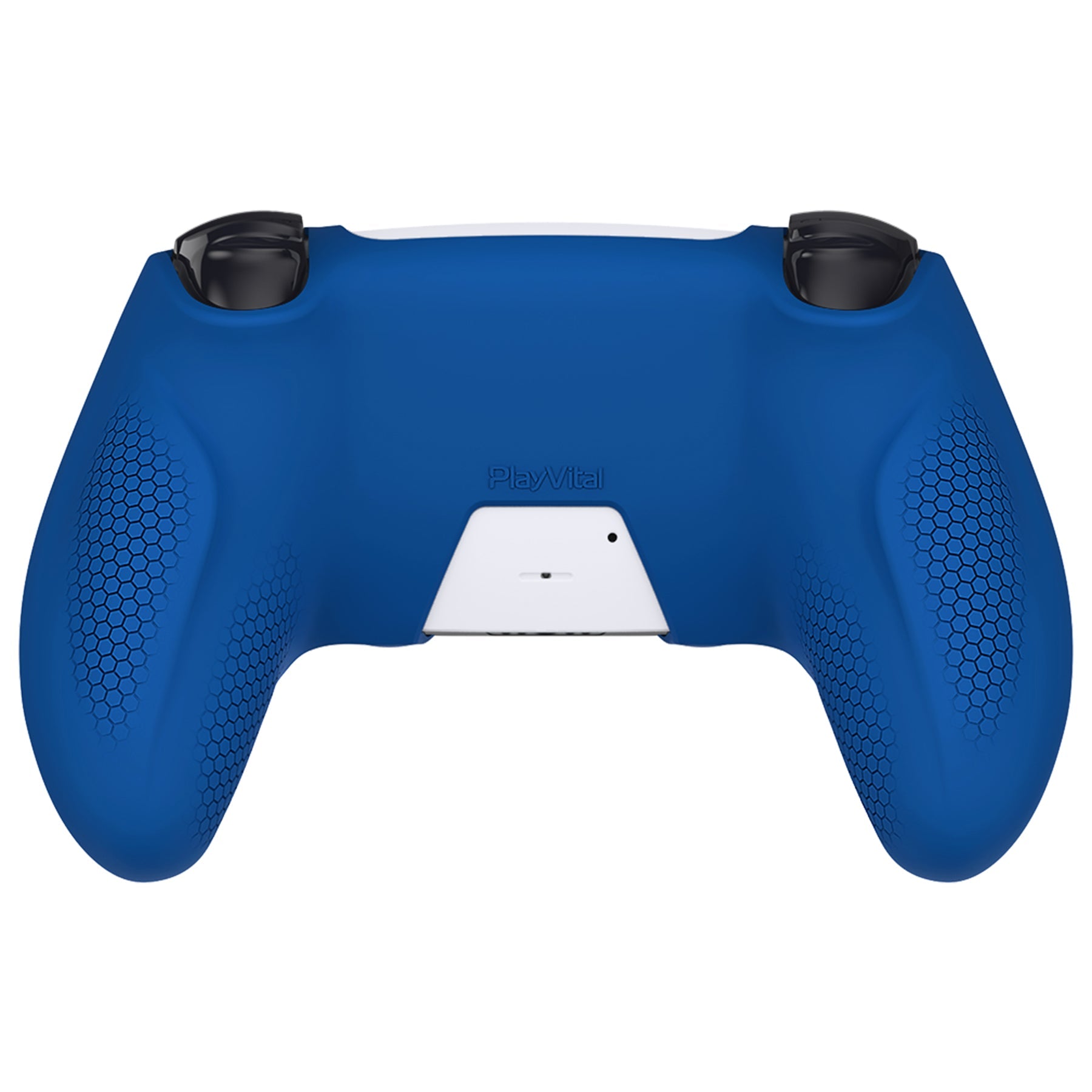 PlayVital Ninja Edition Anti-Slip Silicone Cover Skin with Thumb Grips for PS5 Wireless Controller, Compatible with Charging Station - Blue PlayVital