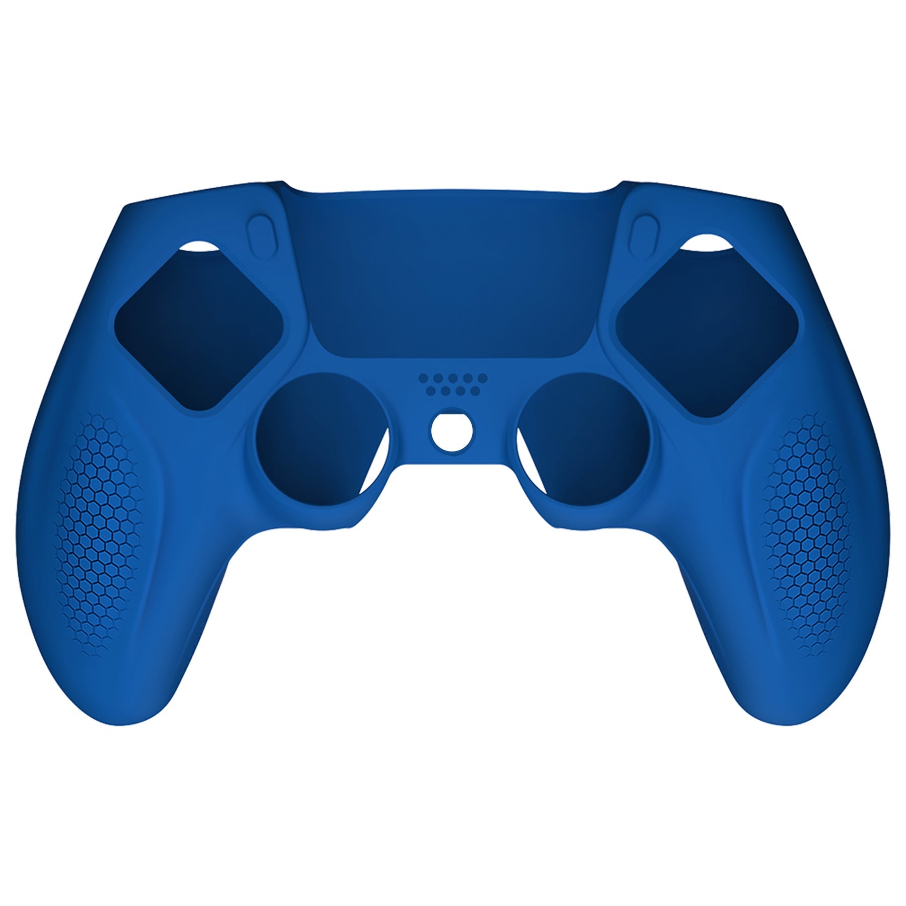 PlayVital Ninja Edition Anti-Slip Silicone Cover Skin with Thumb Grips for PS5 Wireless Controller, Compatible with Charging Station - Blue PlayVital