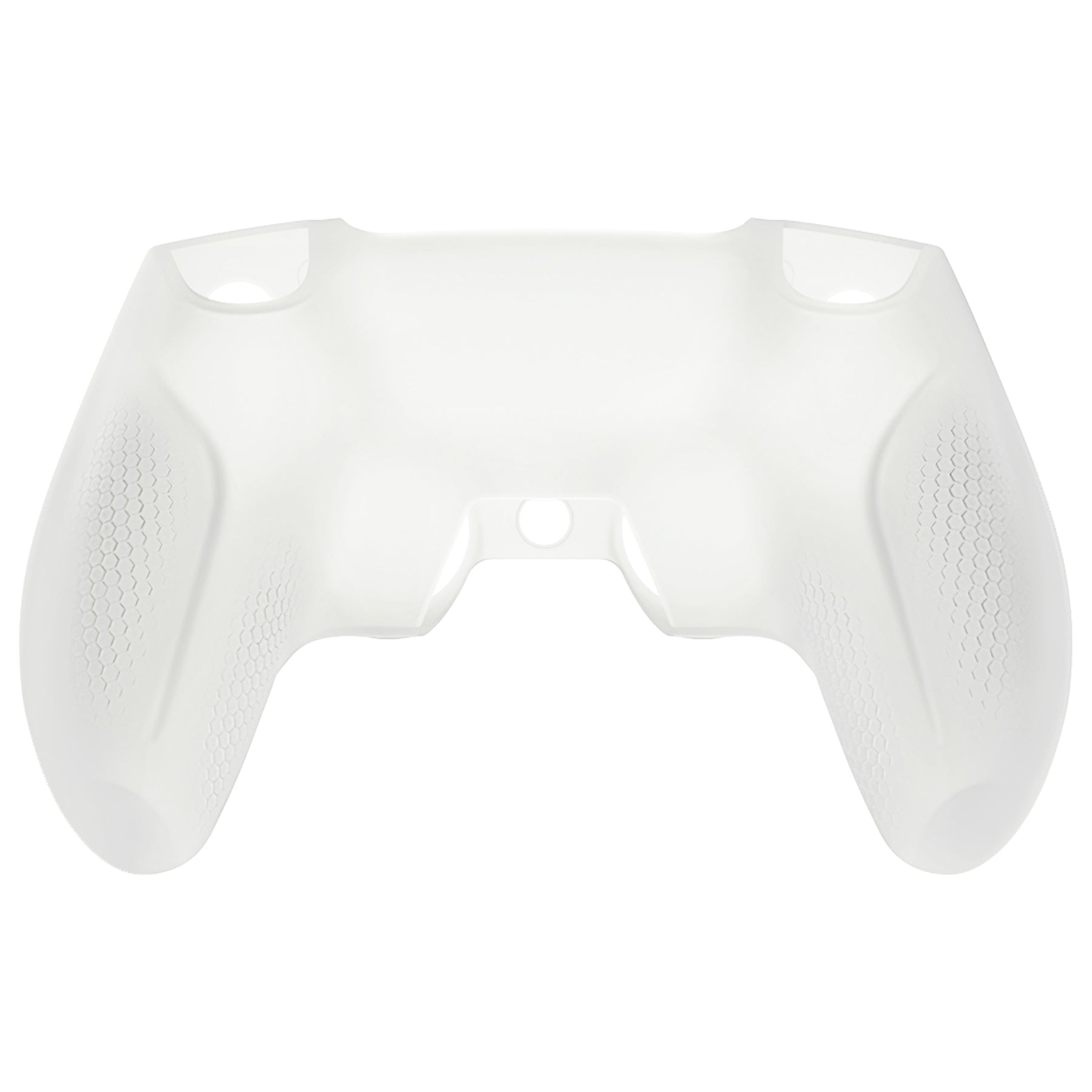 PlayVital Ninja Edition Anti-Slip Silicone Cover Skin with Thumb Grips for PS5 Wireless Controller, Compatible with Charging Station - Glow in Dark Green PlayVital