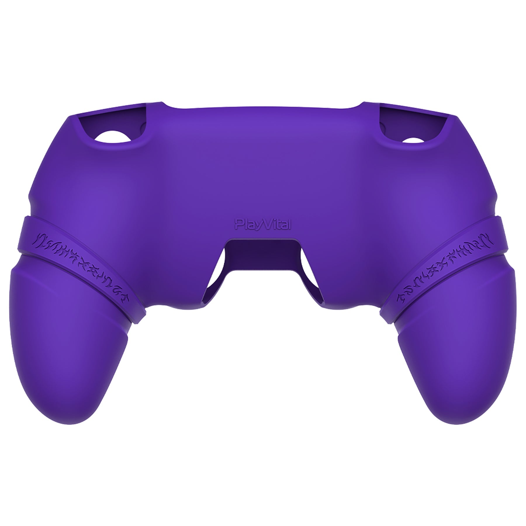 PlayVital Runes Edition Silicone Cover Skin for PS5 Controller with Thumb Grips & Touchpad Skin & D-pad Area Sticker, Compatible with PS5 Charging Dock - Purple PlayVital