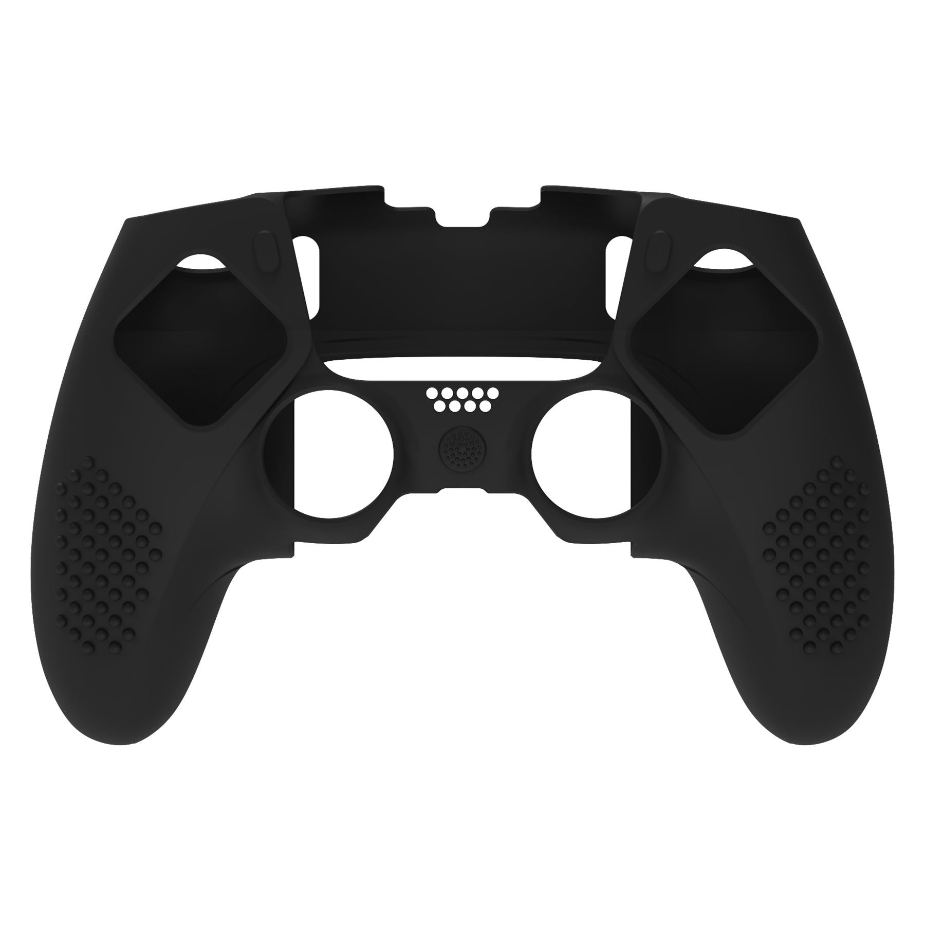 PlayVital 3D Studded Edition Anti-Slip Silicone Cover Case with Thumb Grip Caps for PS5 Edge Controller - Black PlayVital