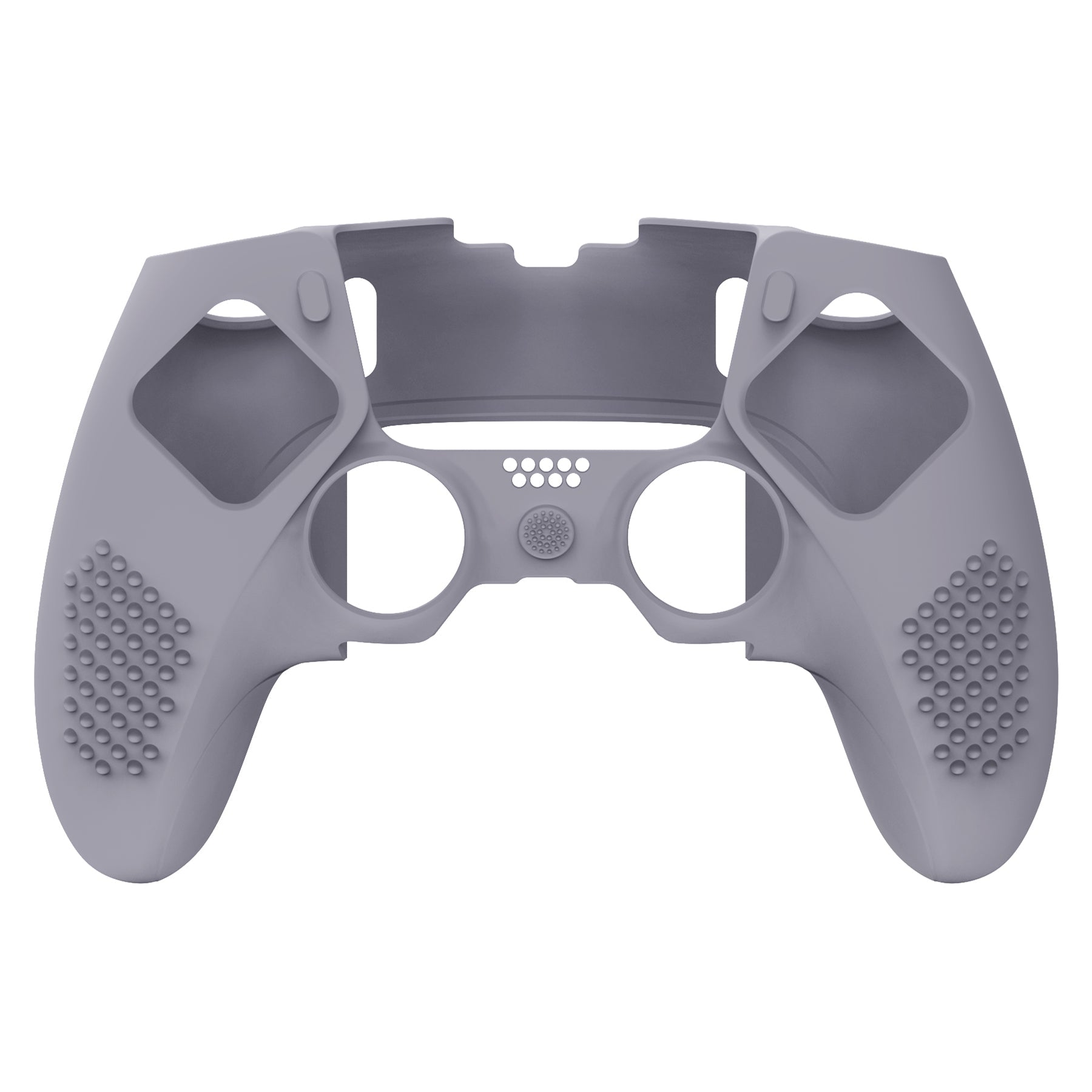 PlayVital 3D Studded Edition Anti-Slip Silicone Cover Case with Thumb Grip Caps for PS5 Edge Controller - Metallic Gray PlayVital