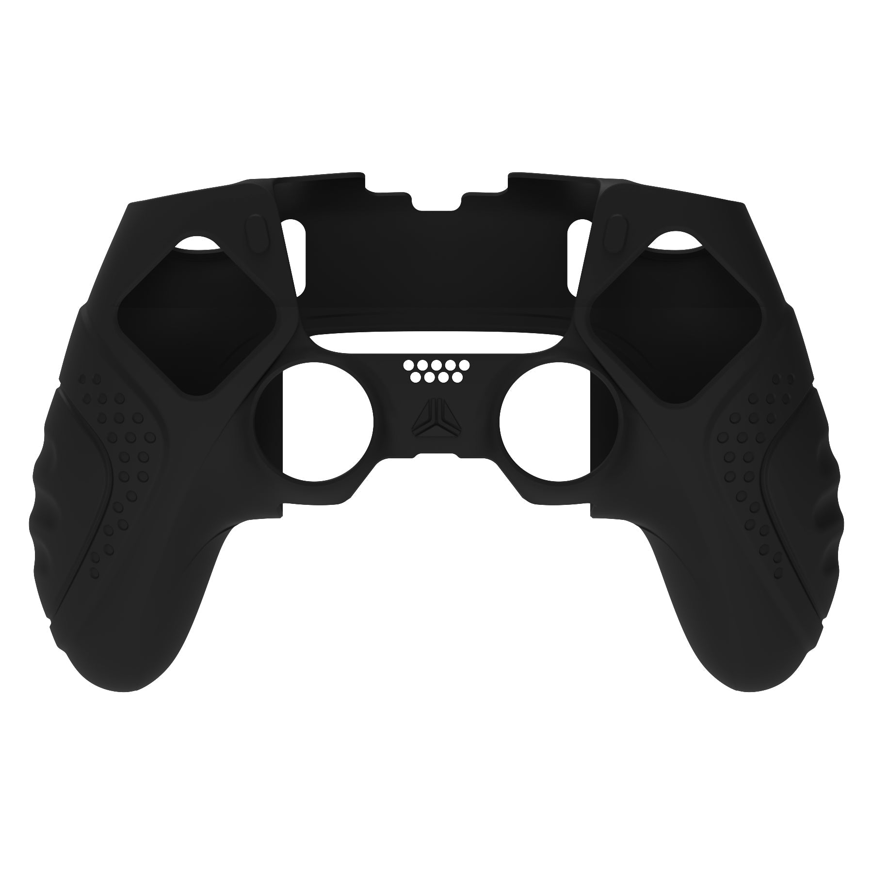 PlayVital Guardian Edition Anti-Slip Ergonomic Silicone Cover Case with Thumb Grip Caps for PS5 Edge Controller - Black PlayVital