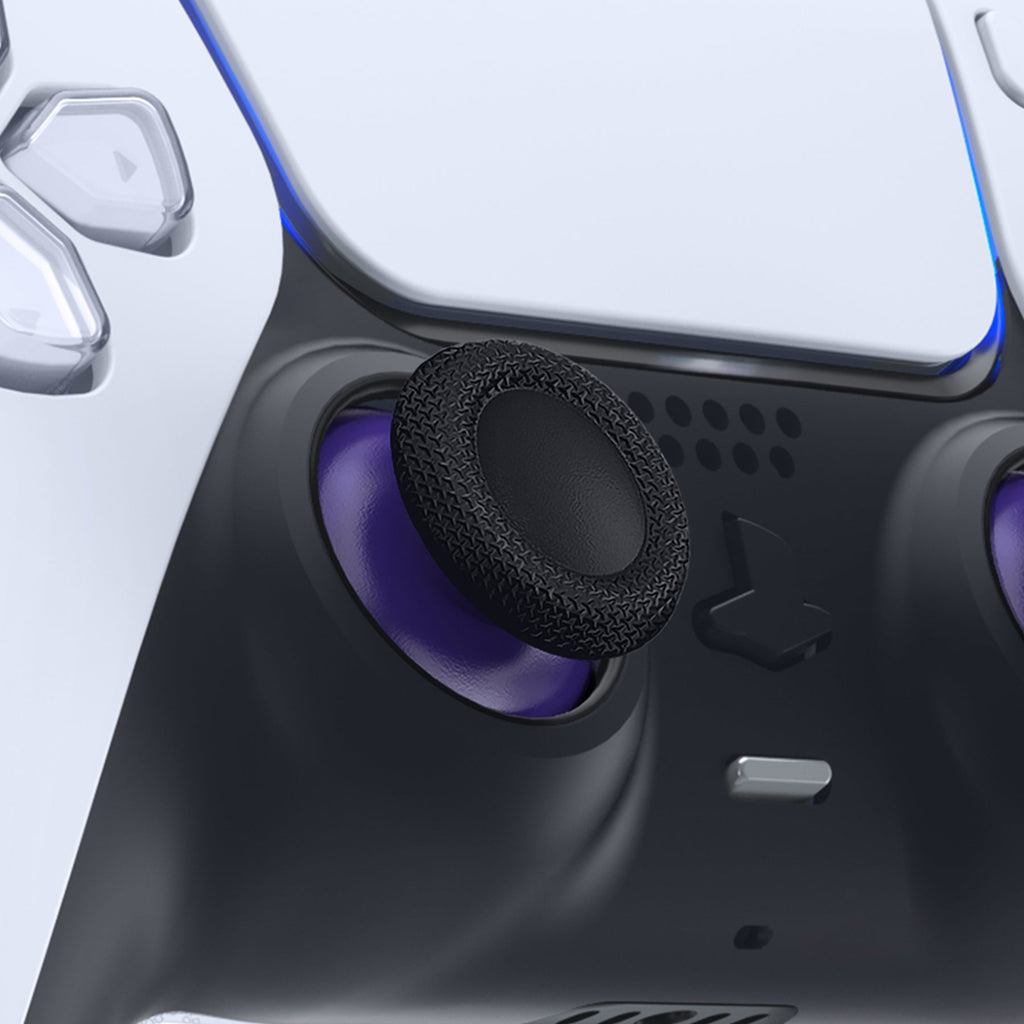 eXtremeRate Replacement Dual-Color Thumbsticks Analog Stick Joystick Compatible with PS5 & PS4 All Model Controller - Purple & Black eXtremeRate