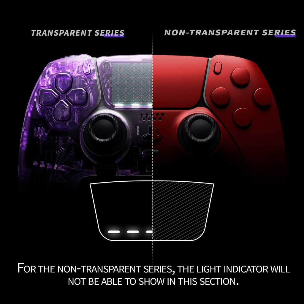 eXtremeRate Replacement Full Set Shells with Buttons Compatible with PS5 Edge Controller - Scarlet Red eXtremeRate