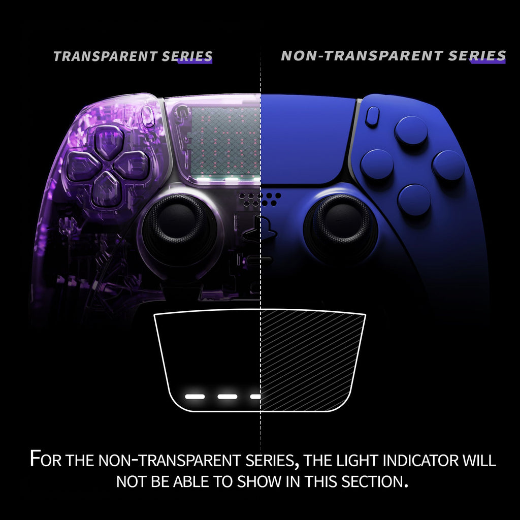 eXtremeRate Replacement Full Set Shells with Buttons Compatible with PS5 Edge Controller - Dream Blue eXtremeRate