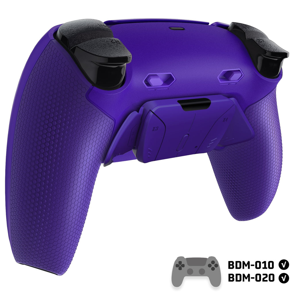 eXtremeRate RISE4 Plus MAX Back Paddles Kit with Clicky Trigger Stops & Rubberized Grip for PS5 Controller BDM-010/020 - Galactic Purple eXtremeRate