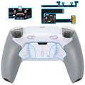 eXtremeRate RISE4 Plus MAX Back Paddles Kit with Clicky Trigger Stops & Rubberized Grip for PS5 Controller BDM-010/020 - White Gray eXtremeRate