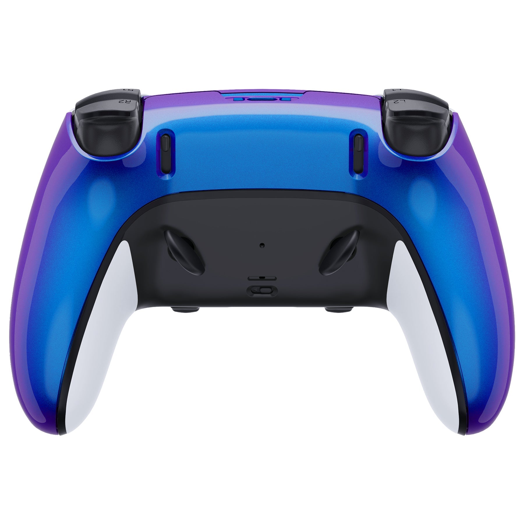 eXtremeRate Replacement Back Housing Bottom Shell Compatible with PS5 Edge Controller - Chameleon Purple Blue eXtremeRate