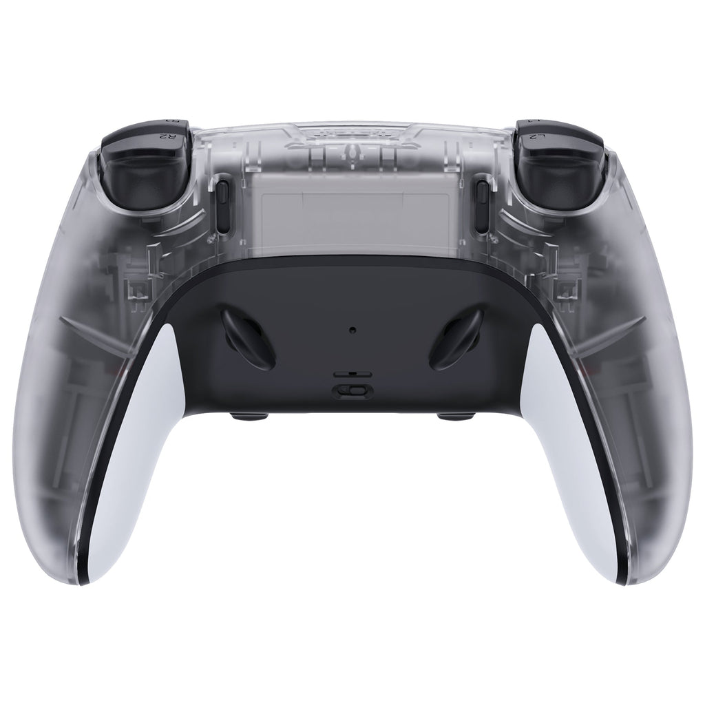 eXtremeRate Replacement Back Housing Bottom Shell Compatible with PS5 Edge Controller - Clear eXtremeRate
