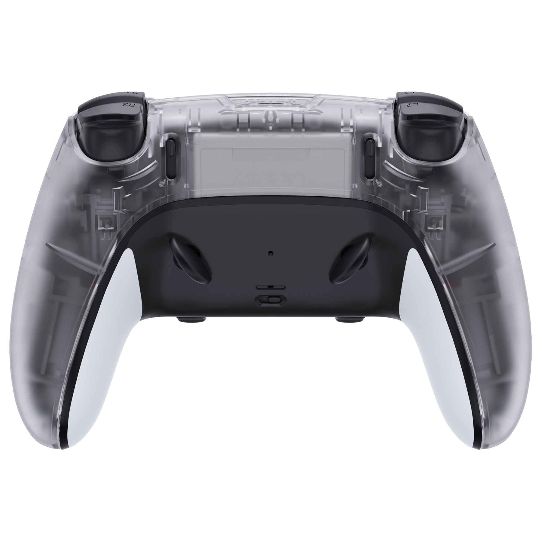 eXtremeRate Replacement Back Housing Bottom Shell Compatible with PS5 Edge Controller - Clear eXtremeRate