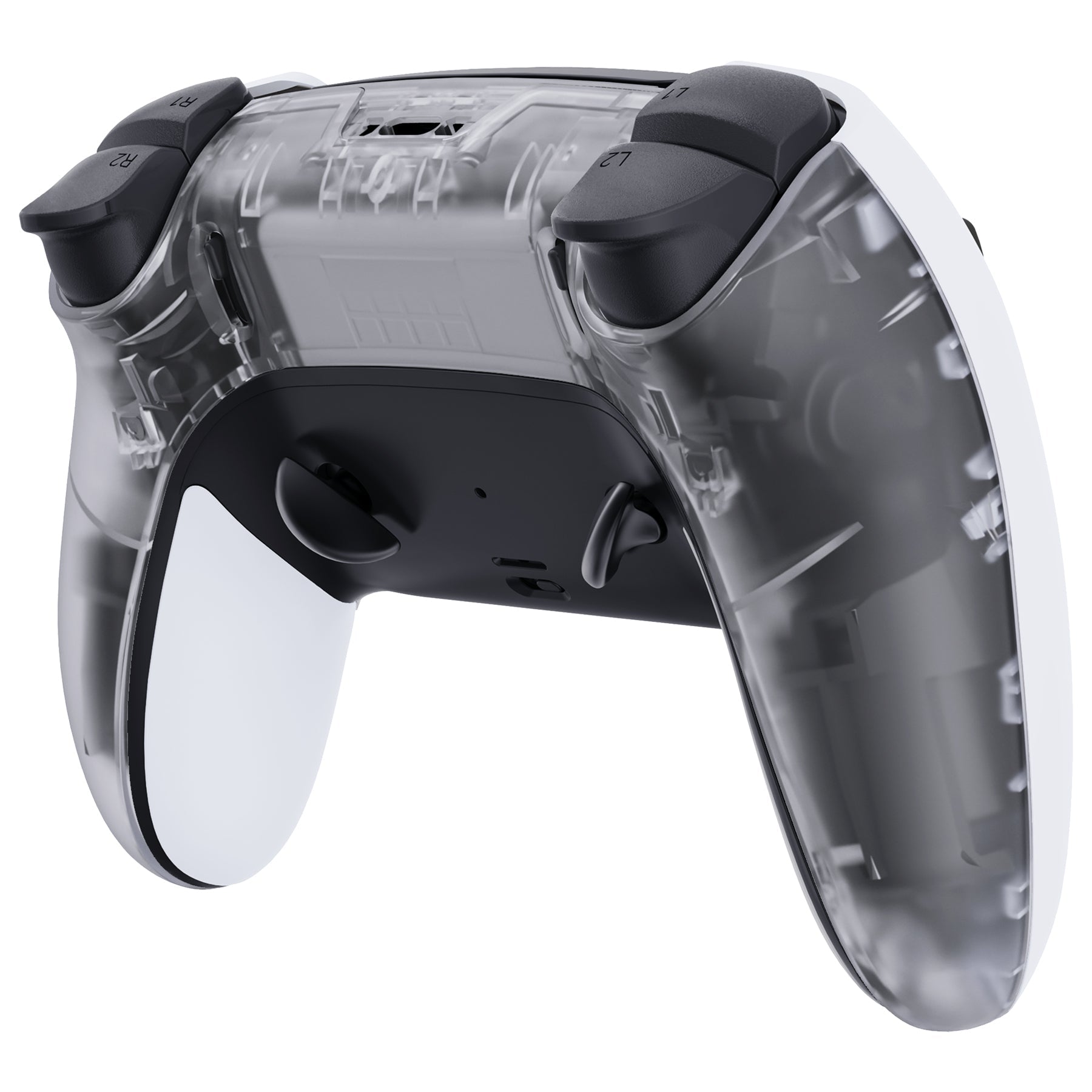 eXtremeRate Replacement Back Housing Bottom Shell Compatible with PS5 Edge Controller - Clear eXtremeRate