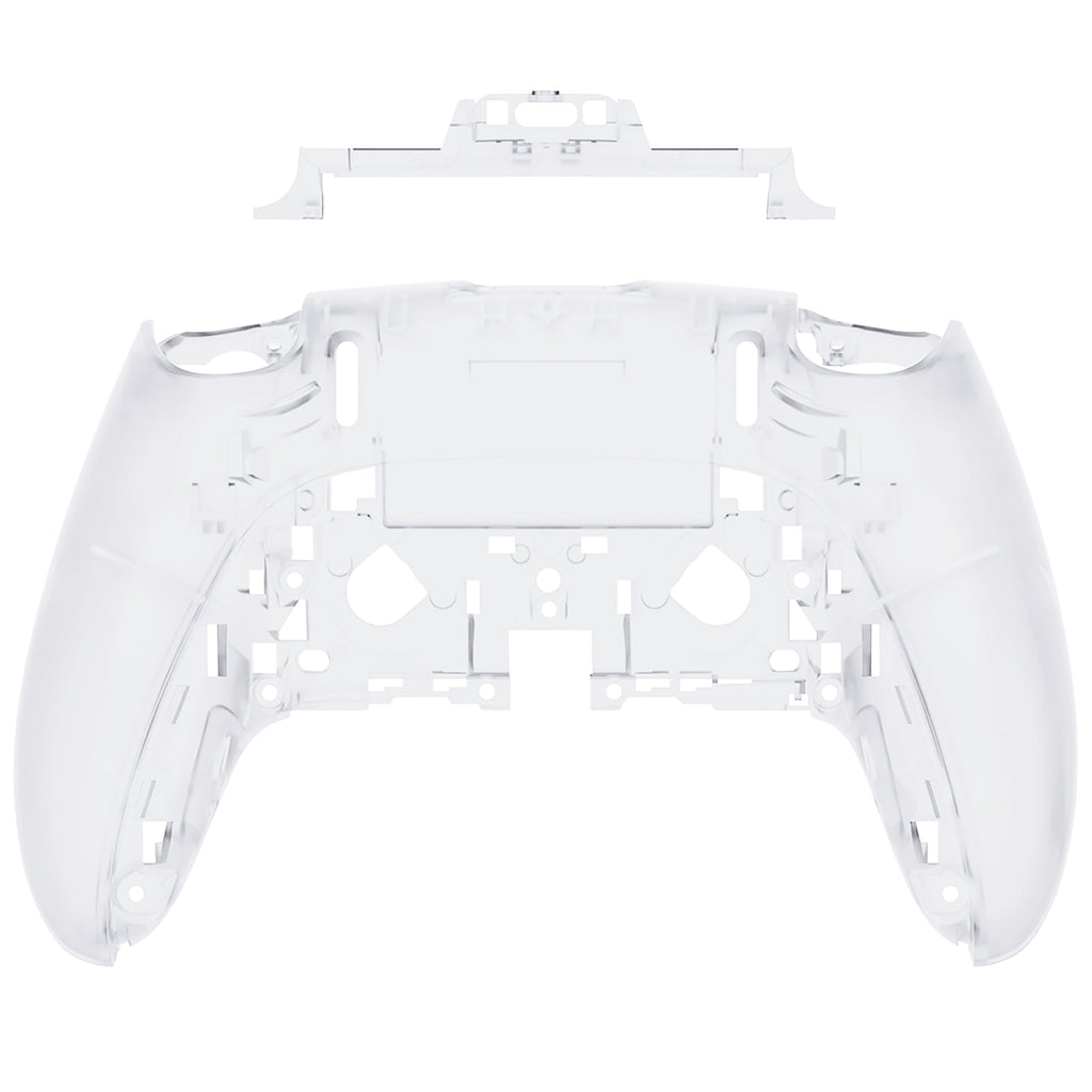 eXtremeRate Replacement Back Housing Bottom Shell Compatible with PS5 Edge Controller - Clear eXtremeRate