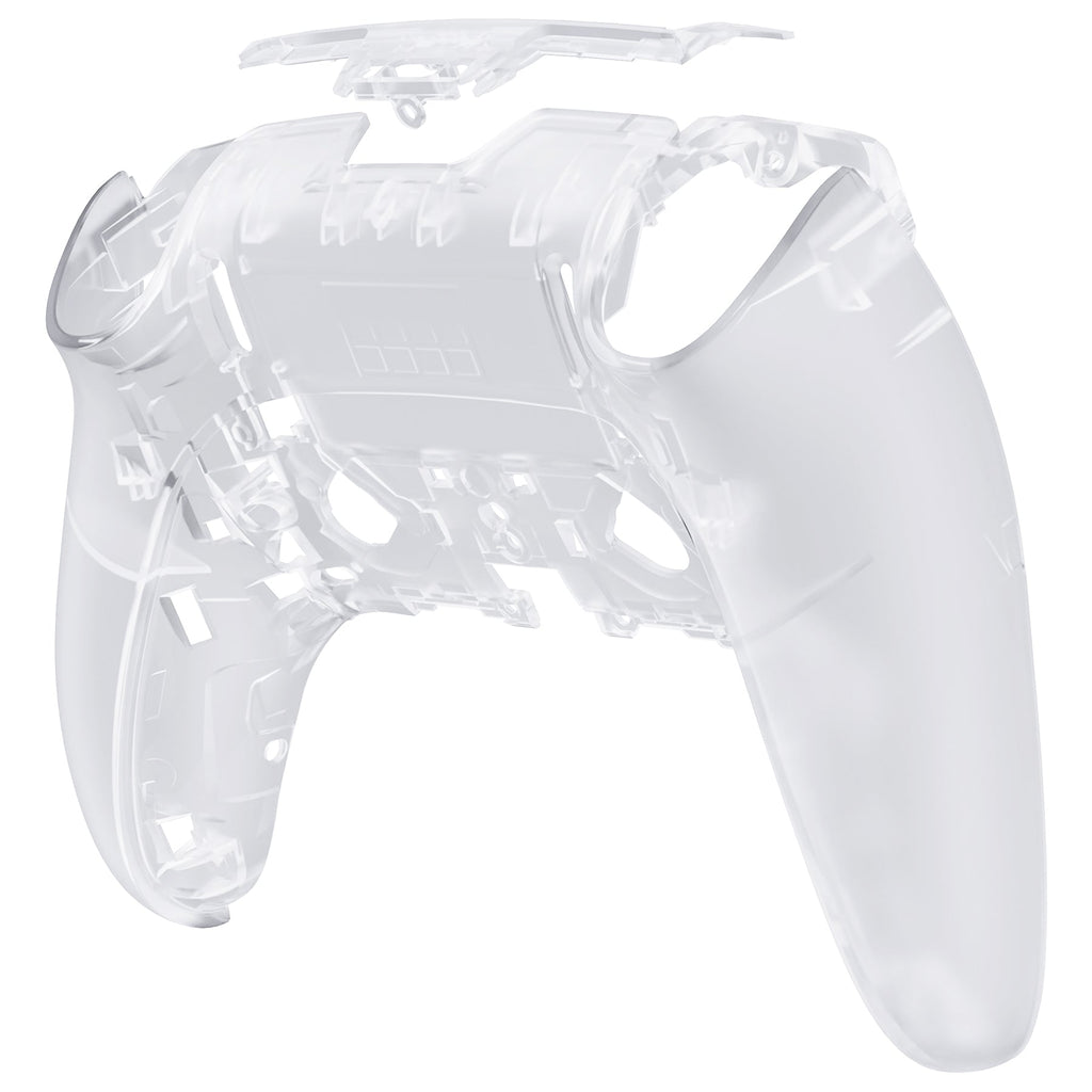 eXtremeRate Replacement Back Housing Bottom Shell Compatible with PS5 Edge Controller - Clear eXtremeRate