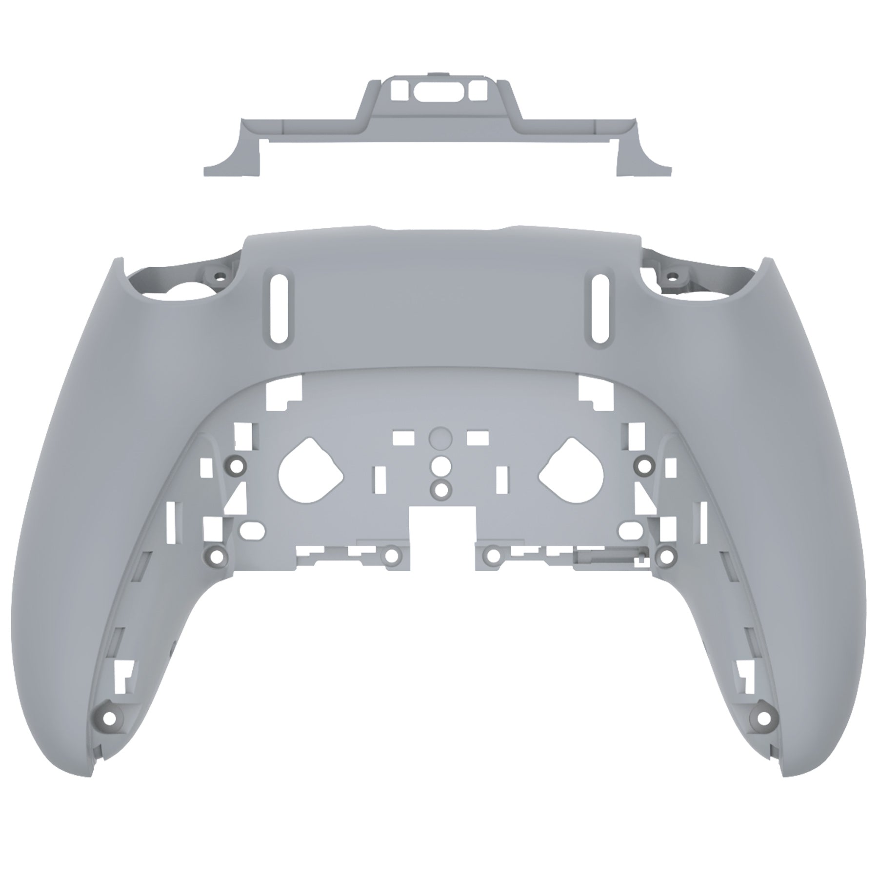 eXtremeRate Replacement Back Housing Bottom Shell Compatible with PS5 Edge Controller - New Hope Gray eXtremeRate