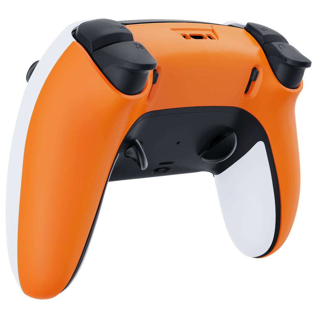 eXtremeRate Replacement Back Housing Bottom Shell Compatible with PS5 Edge Controller - Royal Orange eXtremeRate