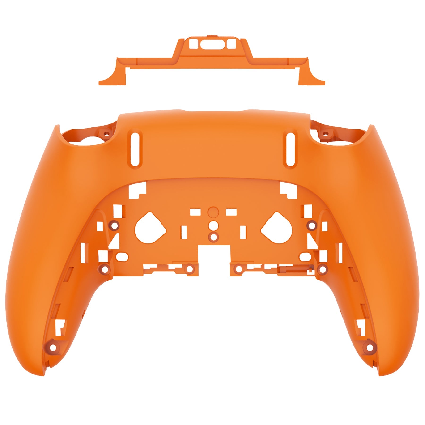 eXtremeRate Replacement Back Housing Bottom Shell Compatible with PS5 Edge Controller - Royal Orange eXtremeRate