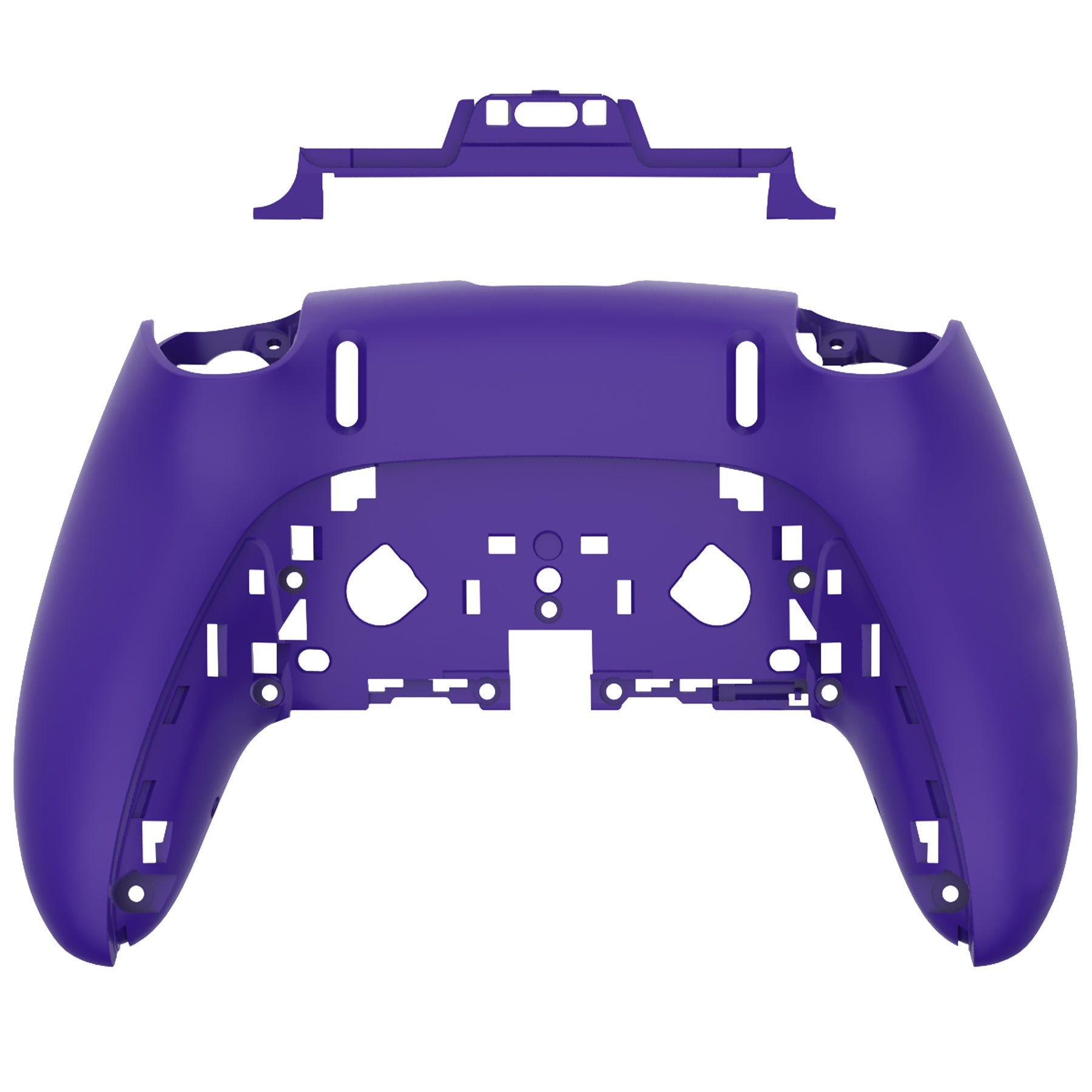 eXtremeRate Replacement Back Housing Bottom Shell Compatible with PS5 Edge Controller - Purple eXtremeRate