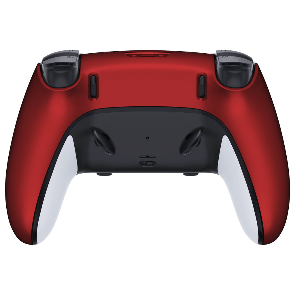 eXtremeRate Replacement Back Housing Bottom Shell Compatible with PS5 Edge Controller - Scarlet Red eXtremeRate