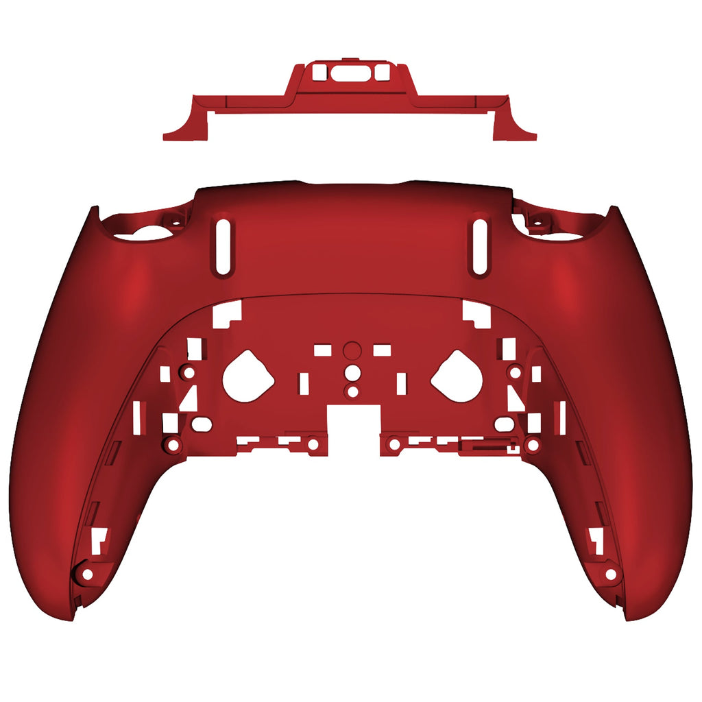 eXtremeRate Replacement Back Housing Bottom Shell Compatible with PS5 Edge Controller - Scarlet Red eXtremeRate