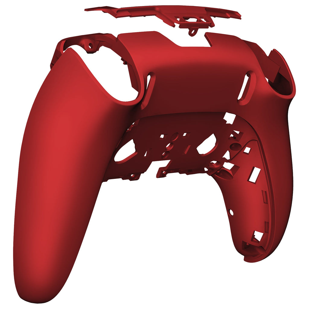 eXtremeRate Replacement Back Housing Bottom Shell Compatible with PS5 Edge Controller - Scarlet Red eXtremeRate