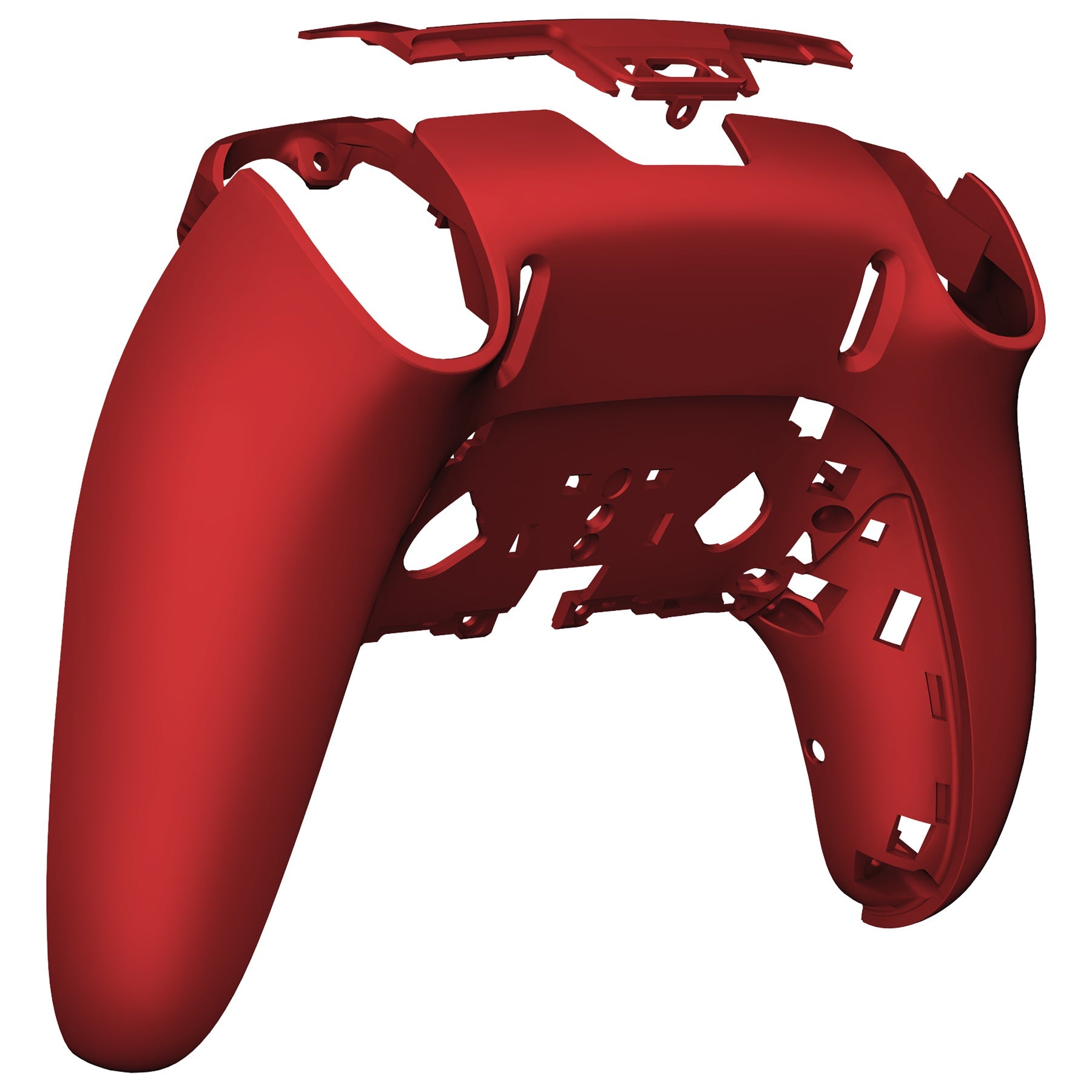 eXtremeRate Replacement Back Housing Bottom Shell Compatible with PS5 Edge Controller - Scarlet Red eXtremeRate