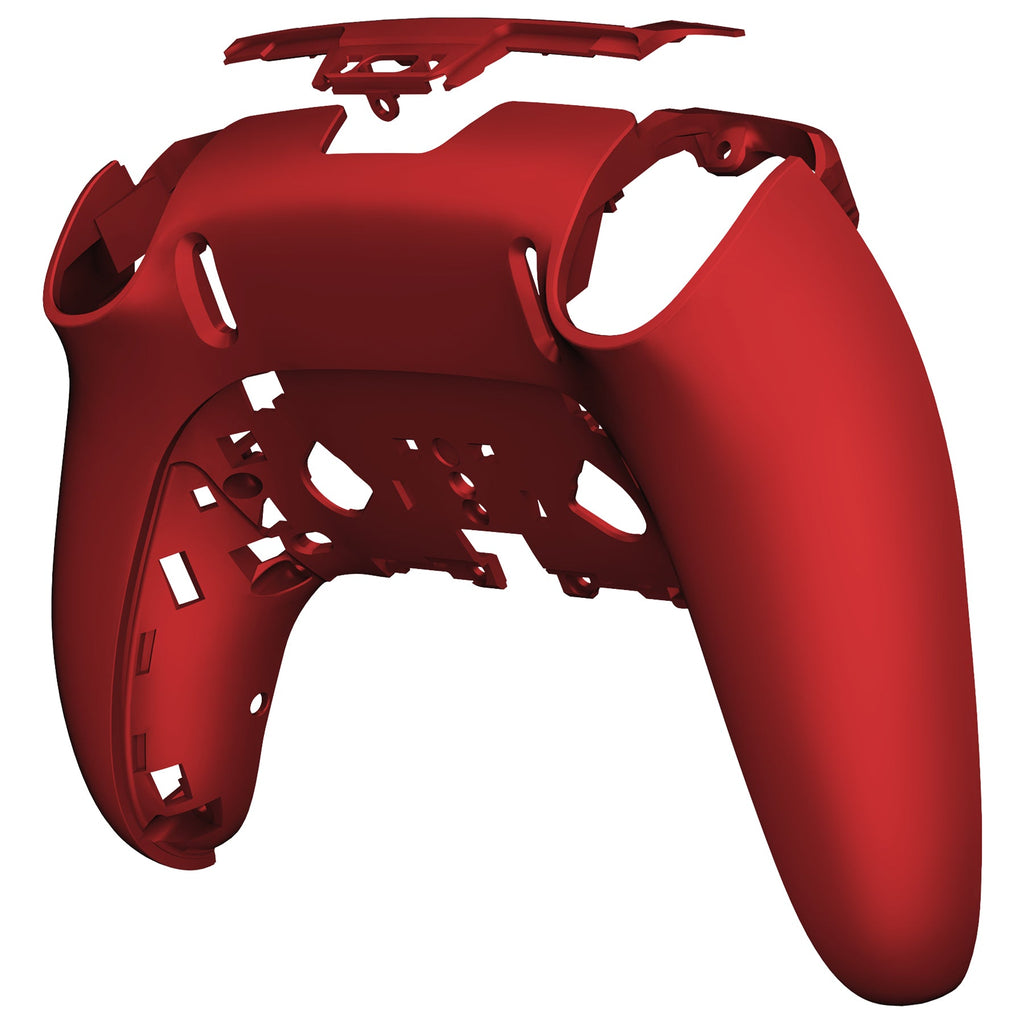 eXtremeRate Replacement Back Housing Bottom Shell Compatible with PS5 Edge Controller - Scarlet Red eXtremeRate