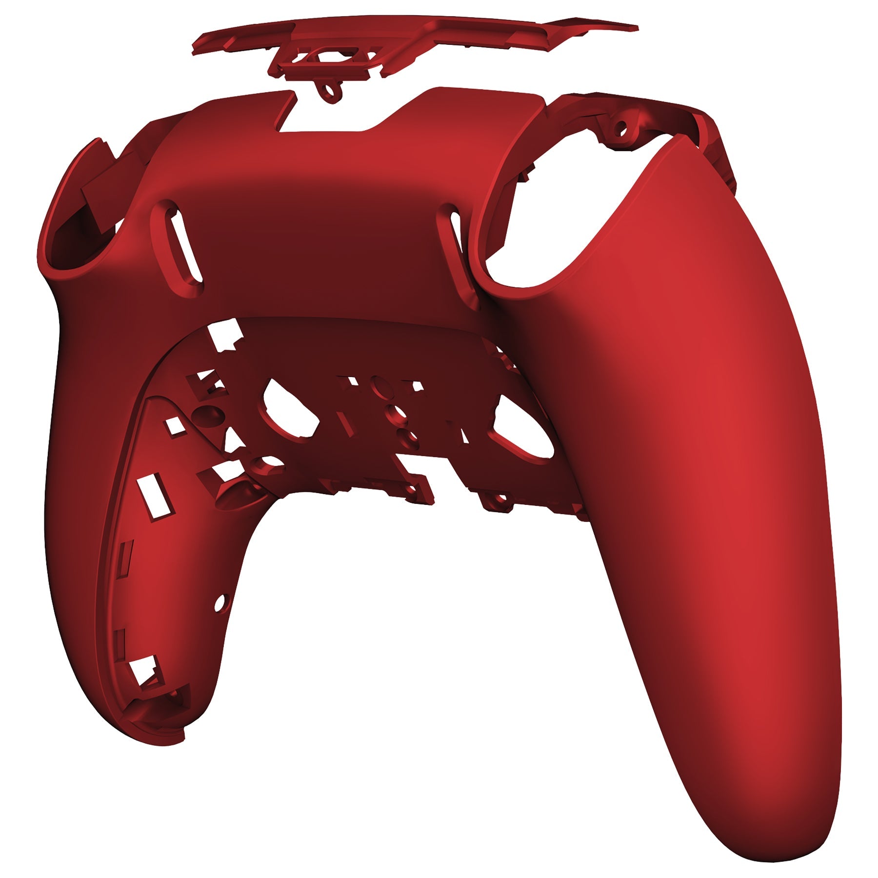 eXtremeRate Replacement Back Housing Bottom Shell Compatible with PS5 Edge Controller - Scarlet Red eXtremeRate