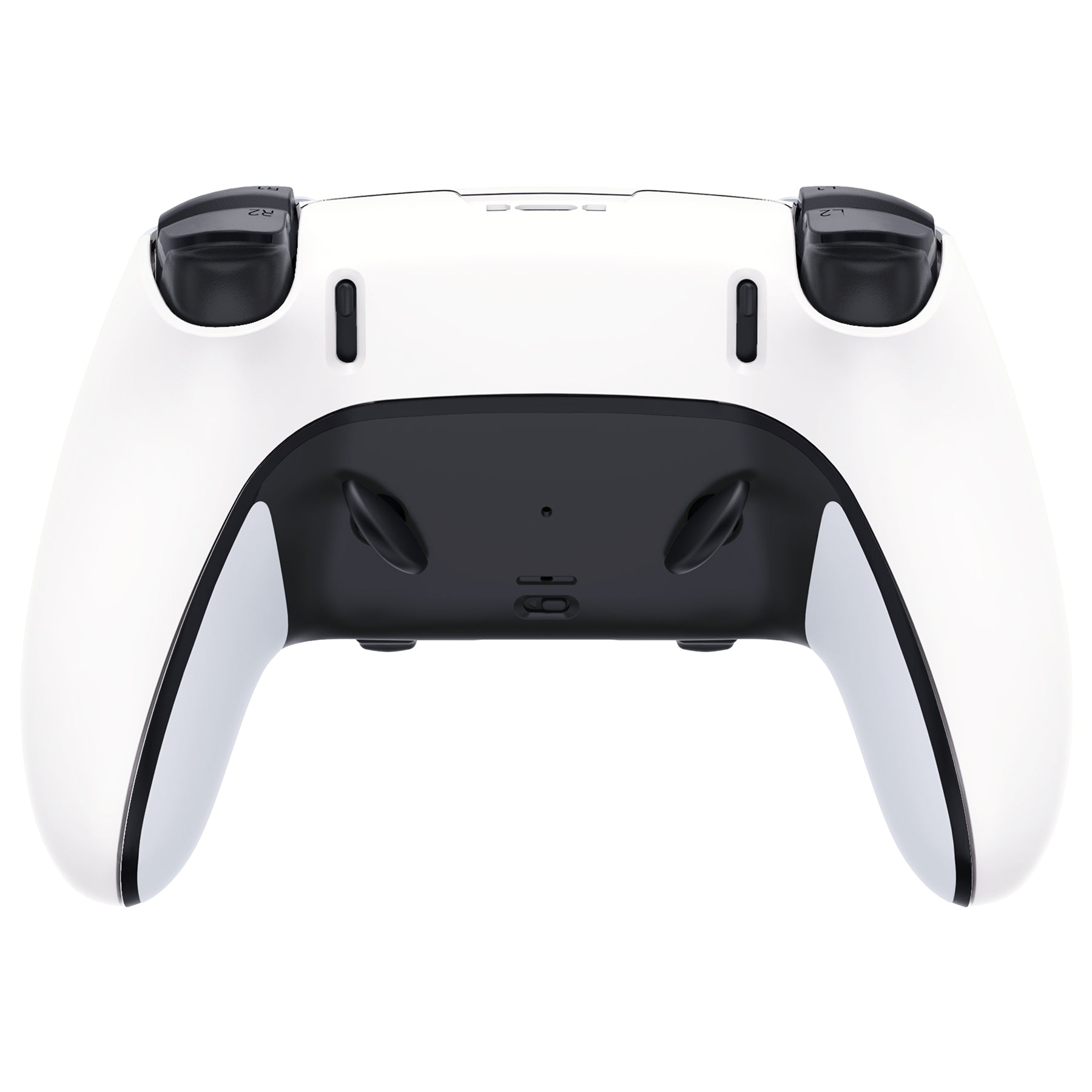 eXtremeRate Replacement Back Housing Bottom Shell Compatible with PS5 Edge Controller - White eXtremeRate