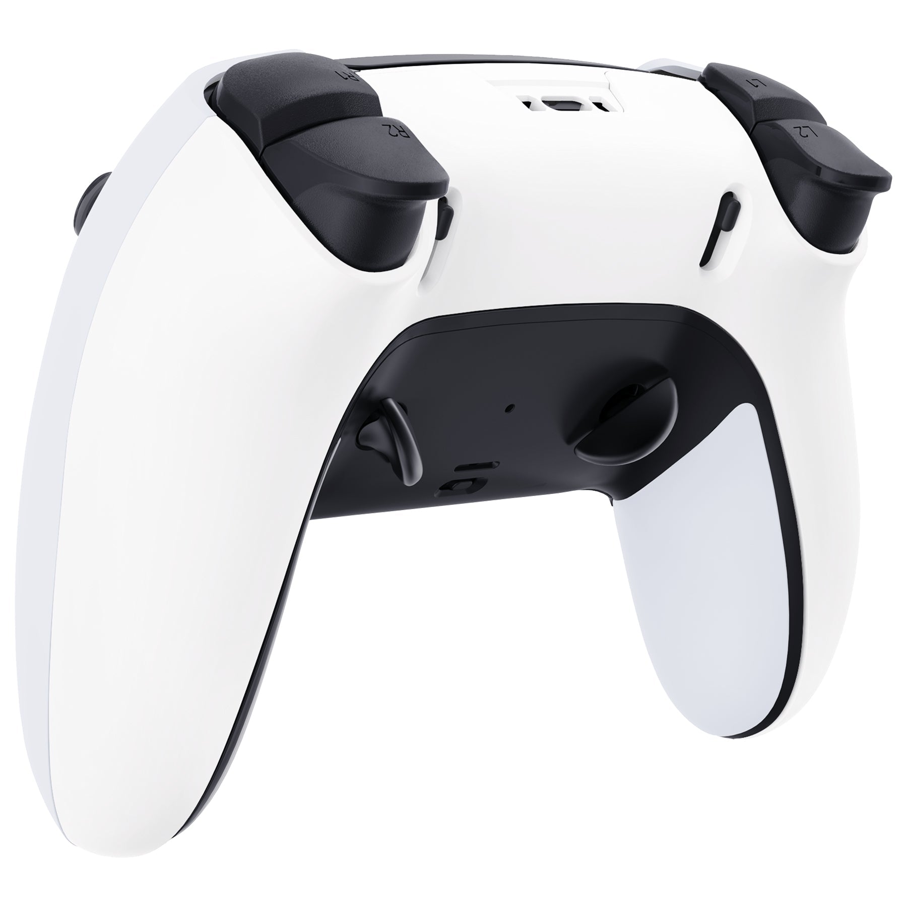 eXtremeRate Replacement Back Housing Bottom Shell Compatible with PS5 Edge Controller - White eXtremeRate