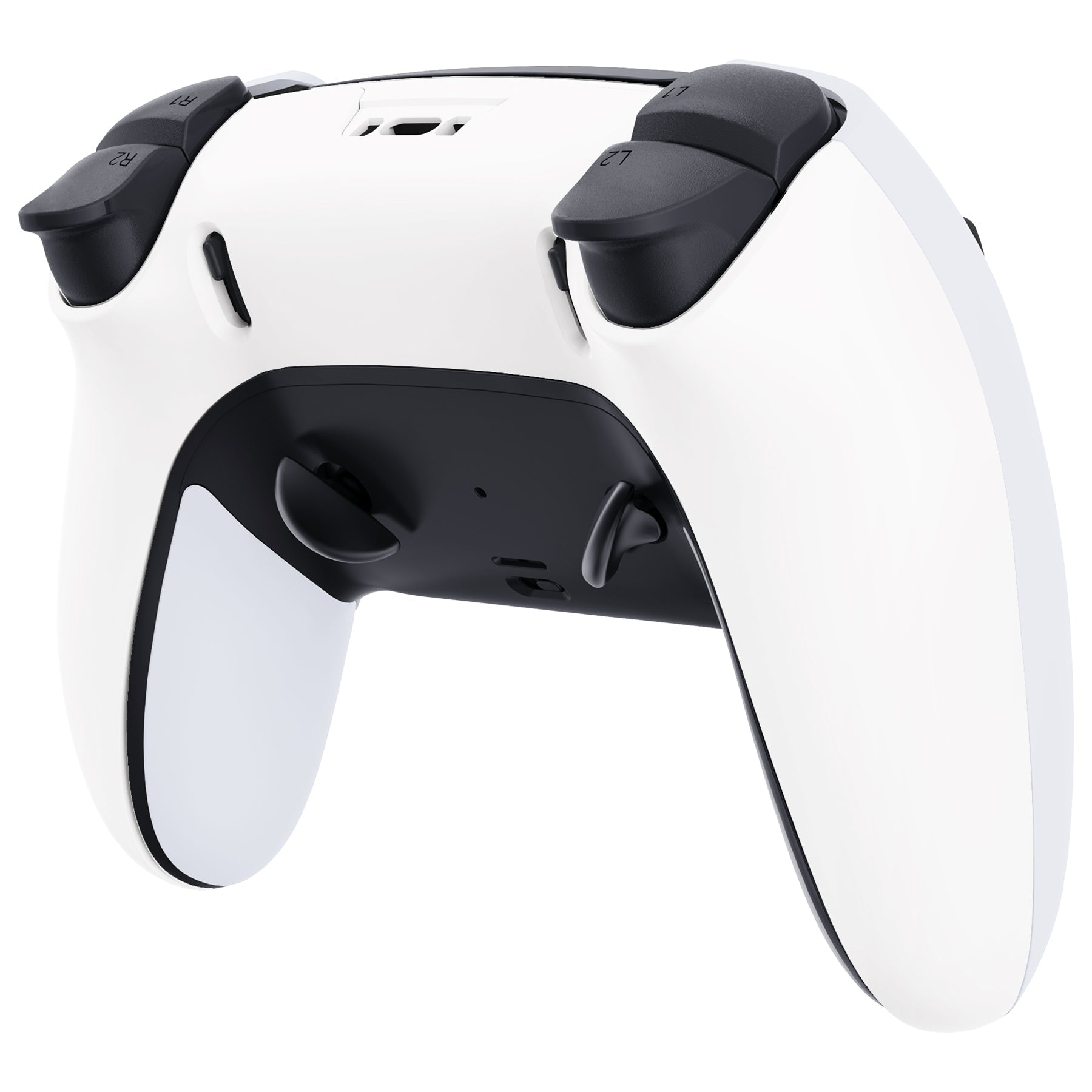 eXtremeRate Replacement Back Housing Bottom Shell Compatible with PS5 Edge Controller - White eXtremeRate