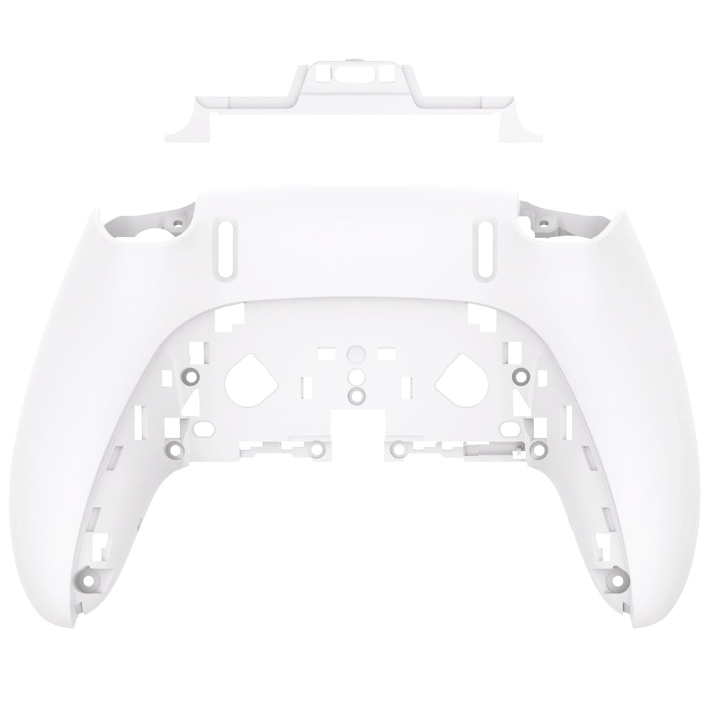 eXtremeRate Replacement Back Housing Bottom Shell Compatible with PS5 Edge Controller - White eXtremeRate