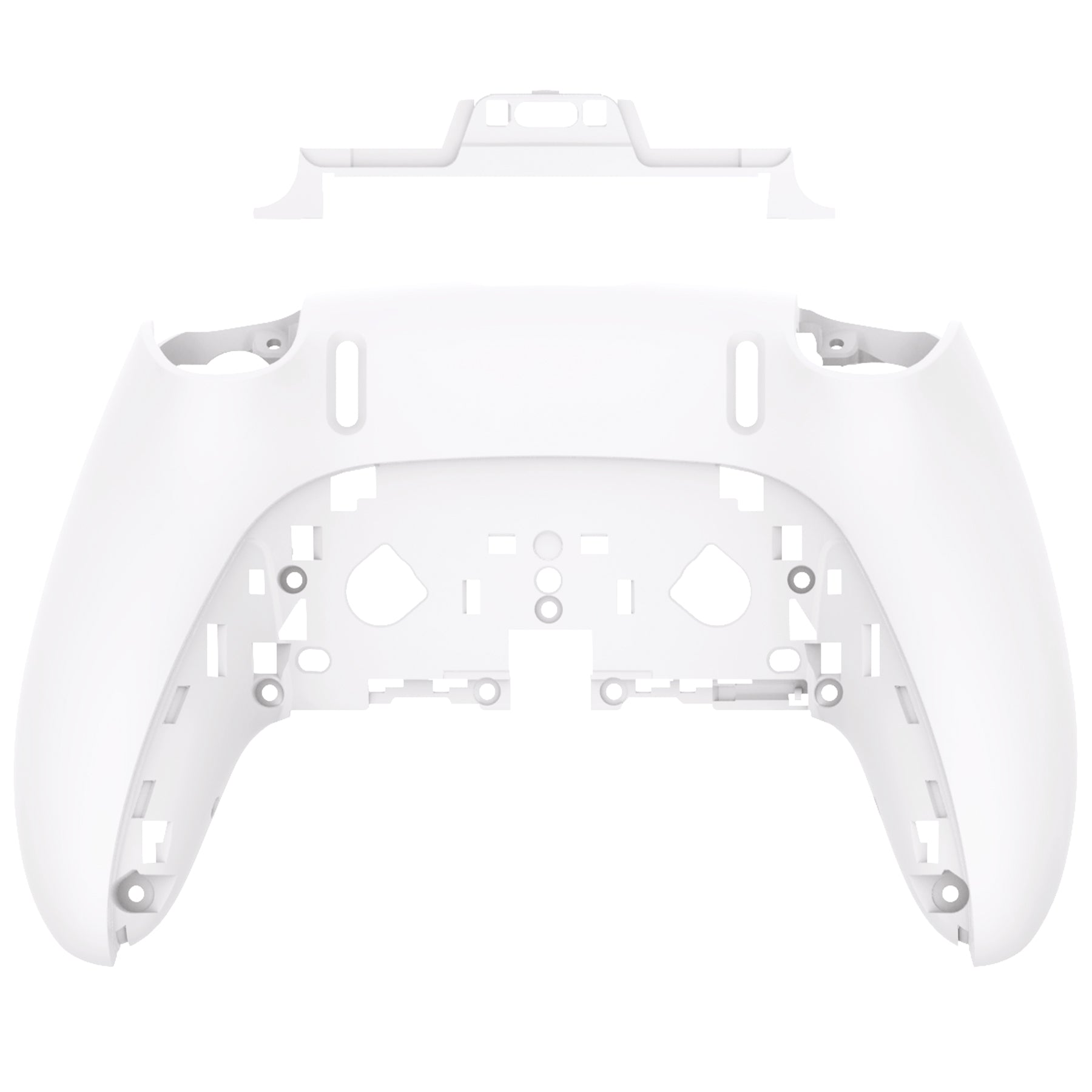 eXtremeRate Replacement Back Housing Bottom Shell Compatible with PS5 Edge Controller - White eXtremeRate
