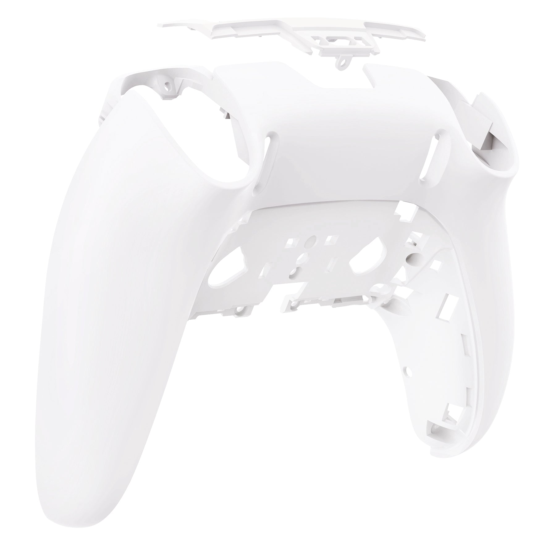 eXtremeRate Replacement Back Housing Bottom Shell Compatible with PS5 Edge Controller - White eXtremeRate