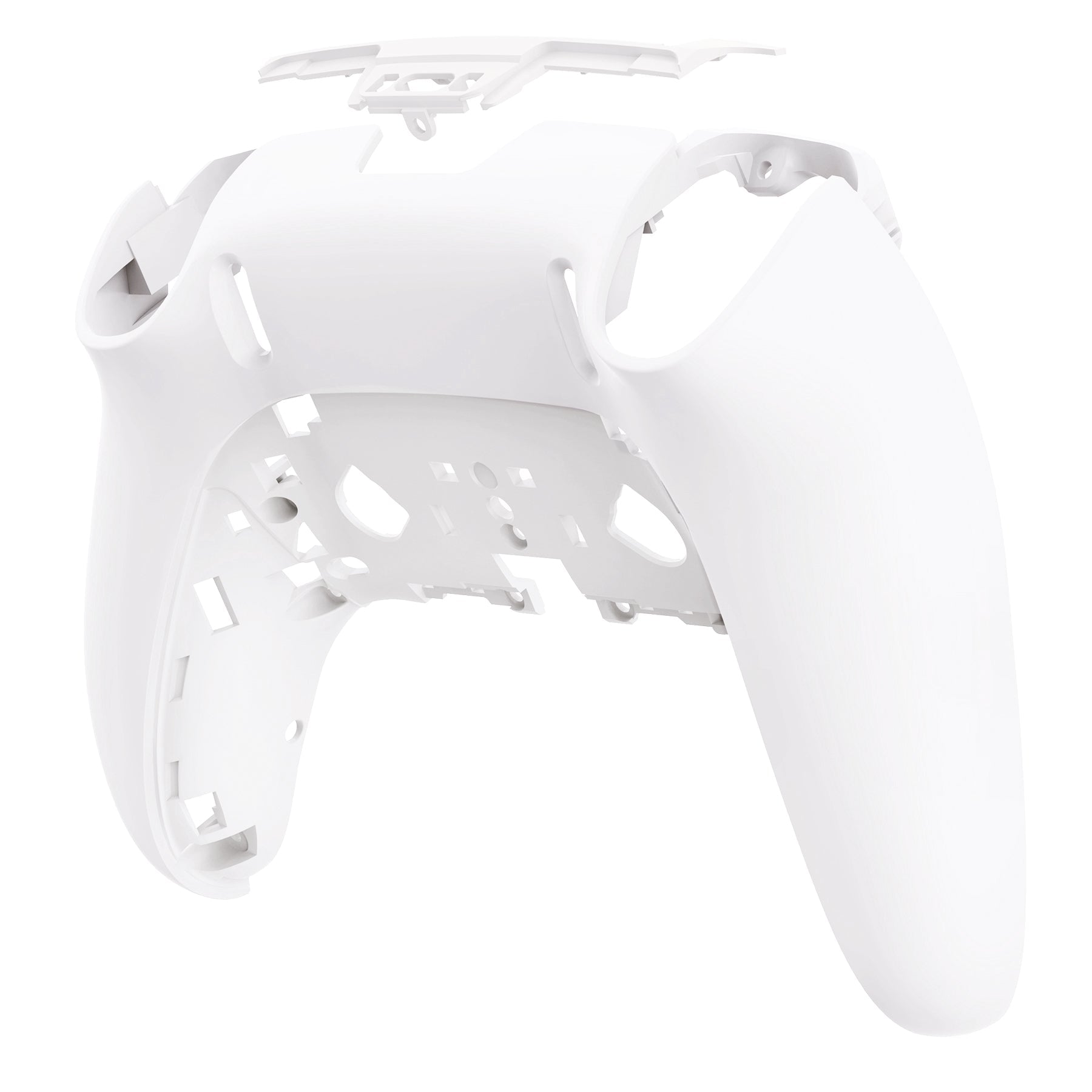 eXtremeRate Replacement Back Housing Bottom Shell Compatible with PS5 Edge Controller - White eXtremeRate