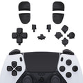 eXtremeRate Replacement Full Set Buttons Compatible with PS5 Edge Controller - Black eXtremeRate