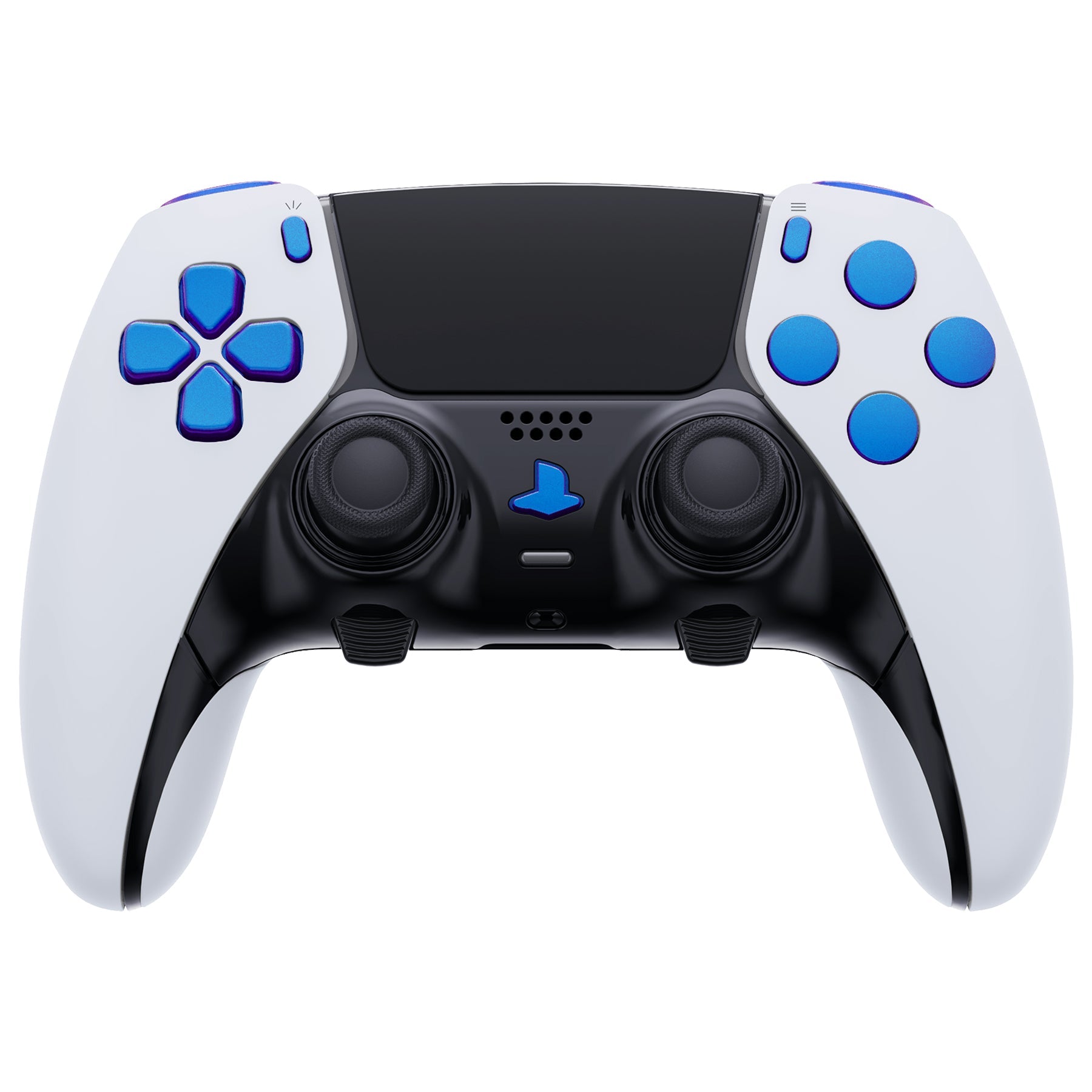 eXtremeRate Replacement Full Set Buttons Compatible with PS5 Edge Controller - Chameleon Purple Blue eXtremeRate