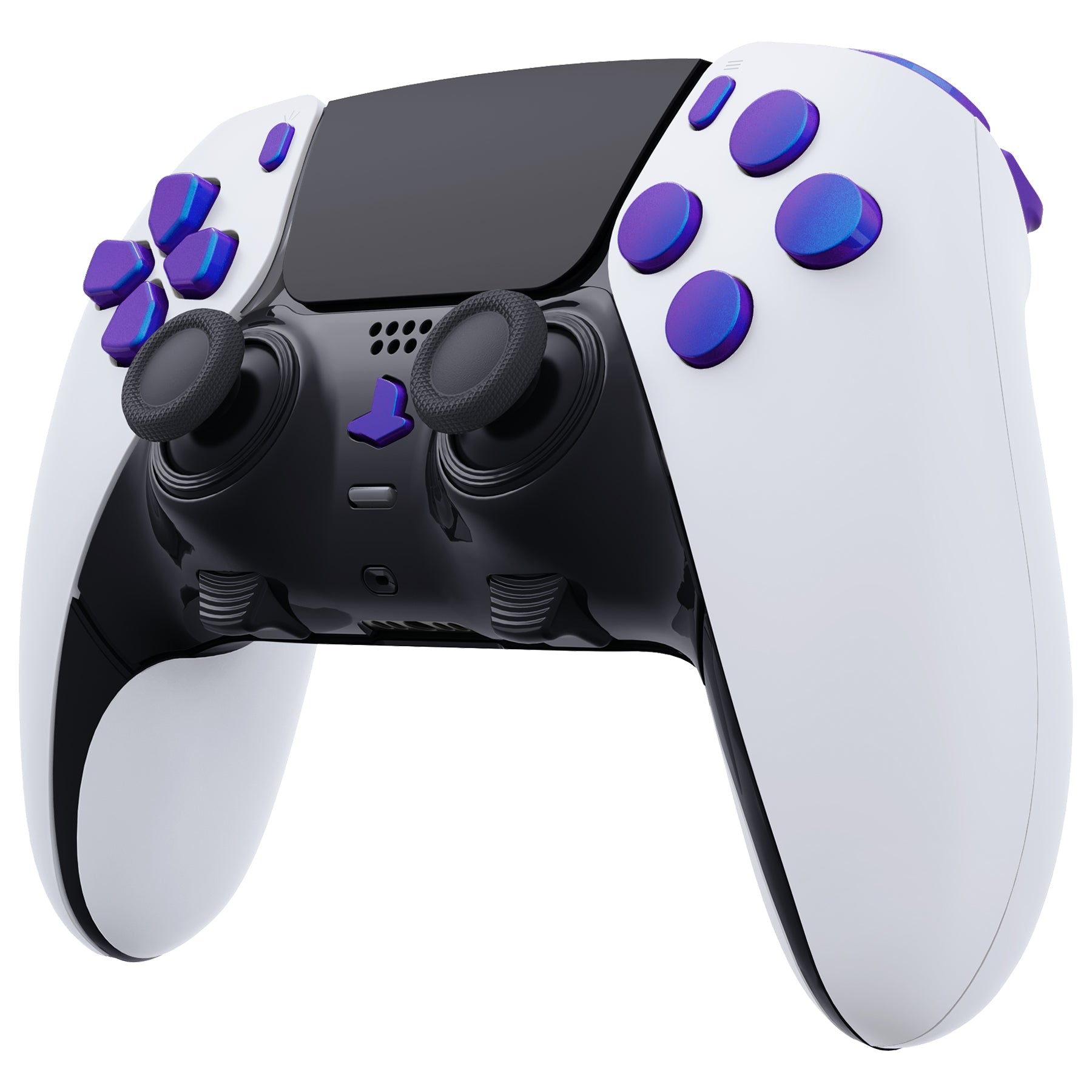 eXtremeRate Replacement Full Set Buttons Compatible with PS5 Edge Controller - Chameleon Purple Blue eXtremeRate