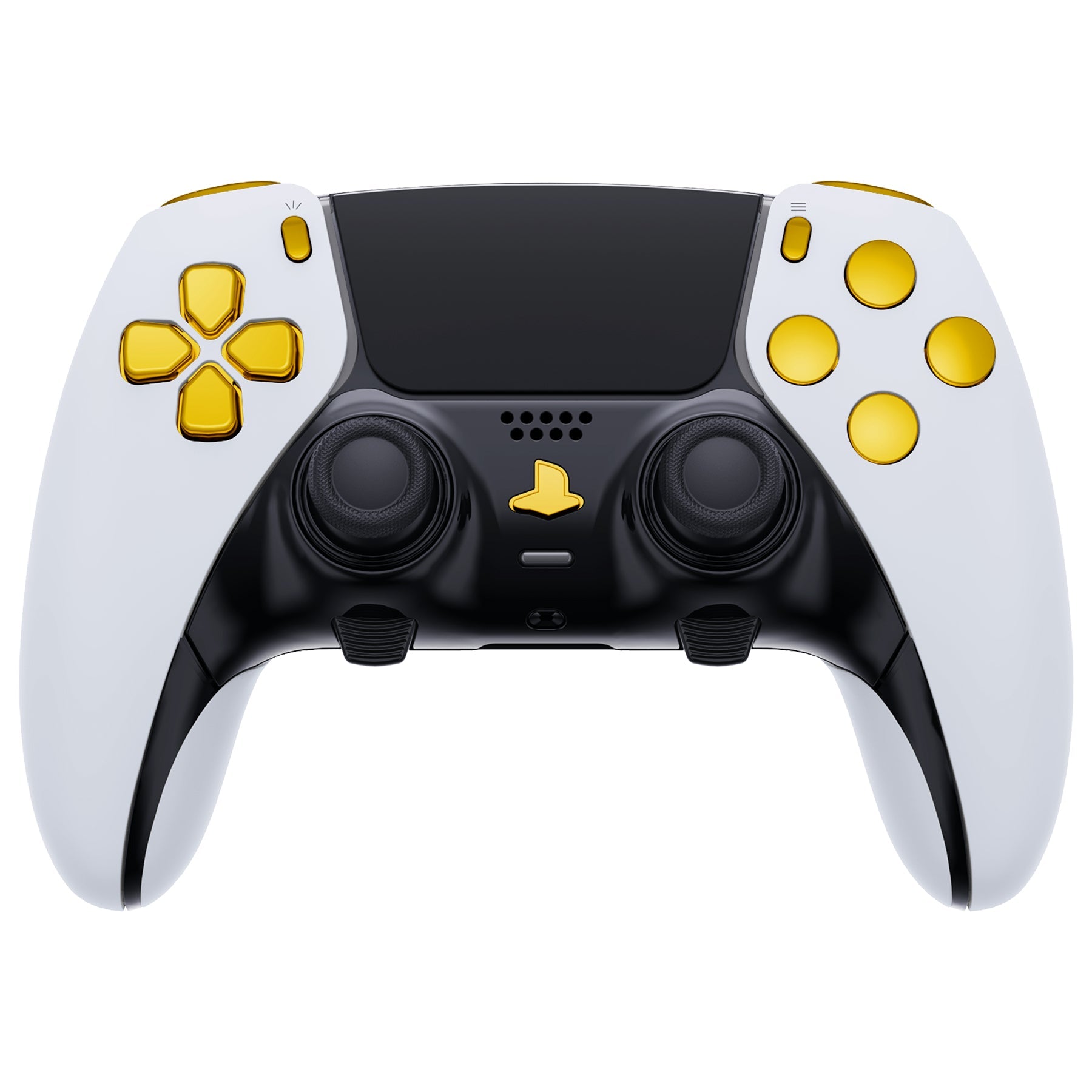 eXtremeRate Replacement Full Set Buttons Compatible with PS5 Edge Controller - Chrome Gold eXtremeRate
