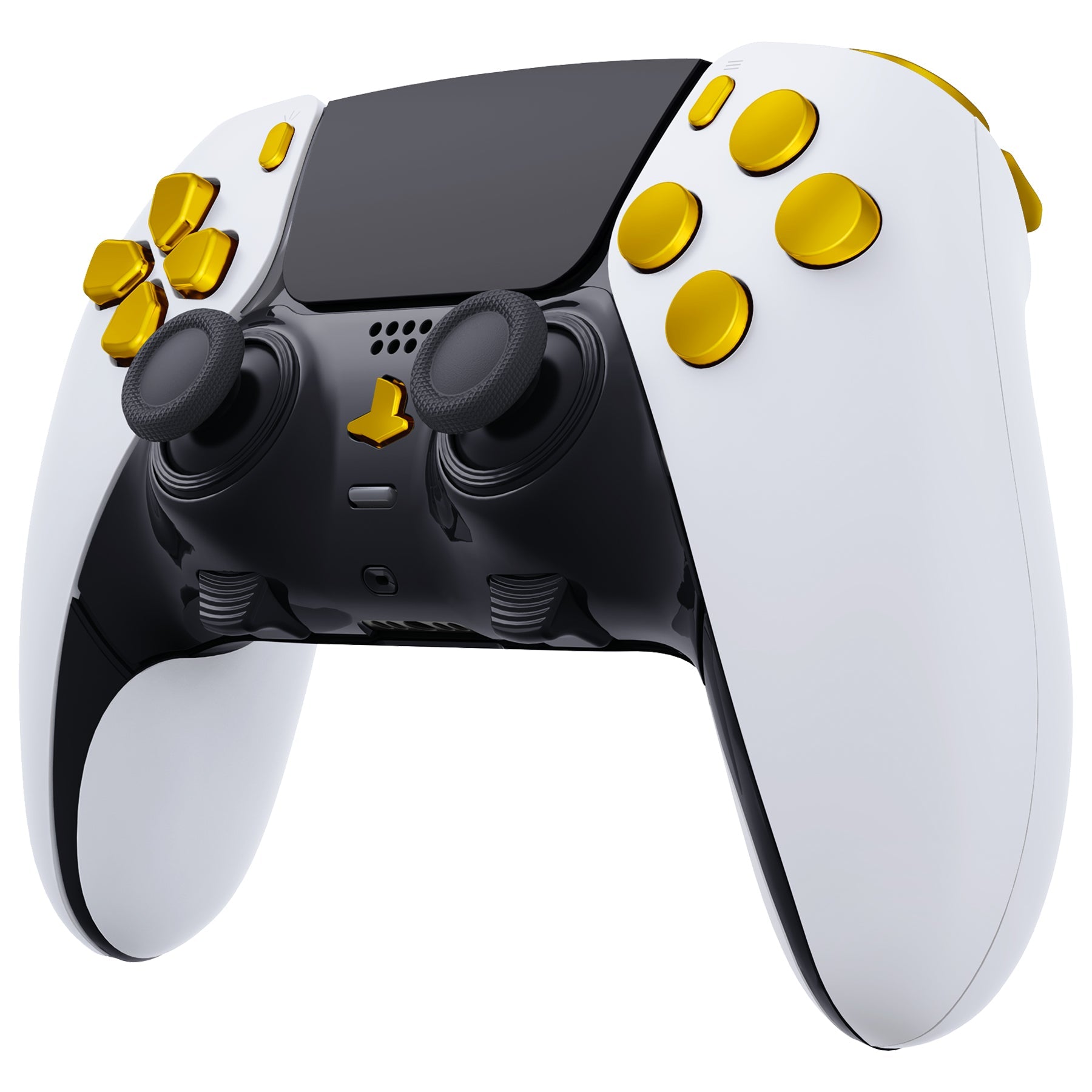 eXtremeRate Replacement Full Set Buttons Compatible with PS5 Edge Controller - Chrome Gold eXtremeRate