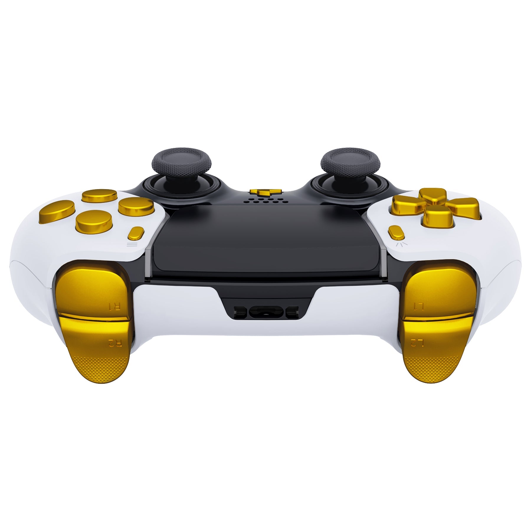 eXtremeRate Replacement Full Set Buttons Compatible with PS5 Edge Controller - Chrome Gold eXtremeRate