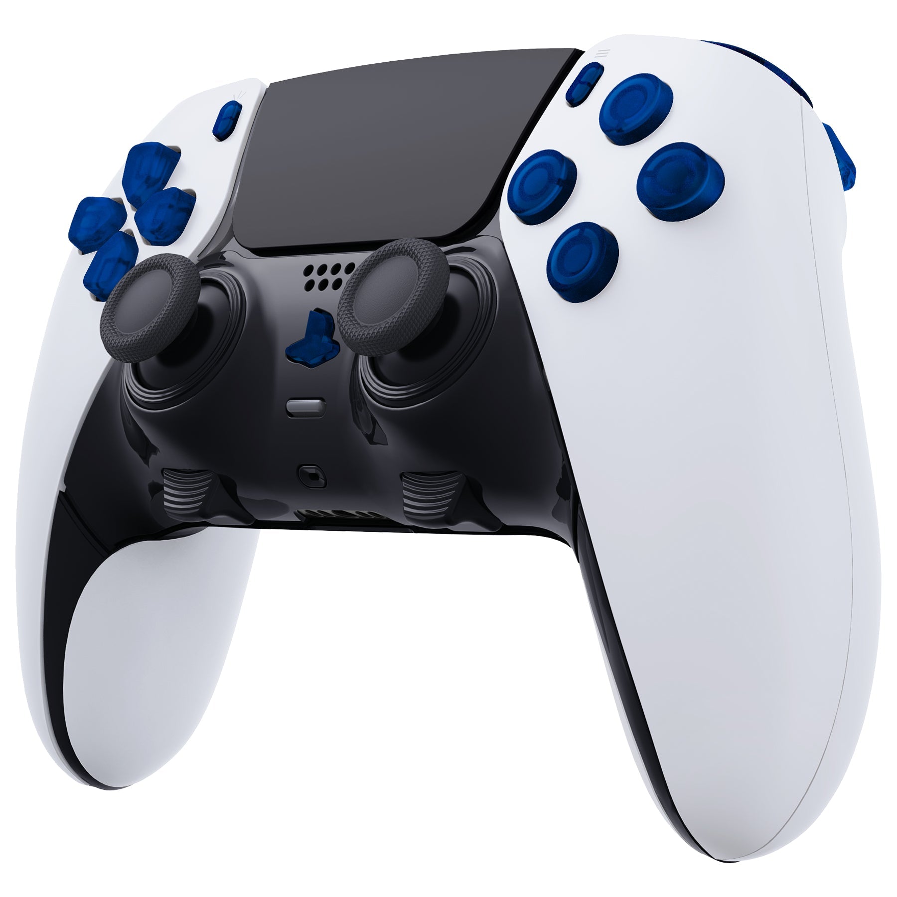 eXtremeRate Replacement Full Set Buttons Compatible with PS5 Edge Controller - Clear Blue eXtremeRate