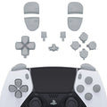 eXtremeRate Replacement Full Set Buttons Compatible with PS5 Edge Controller - New Hope Gray eXtremeRate